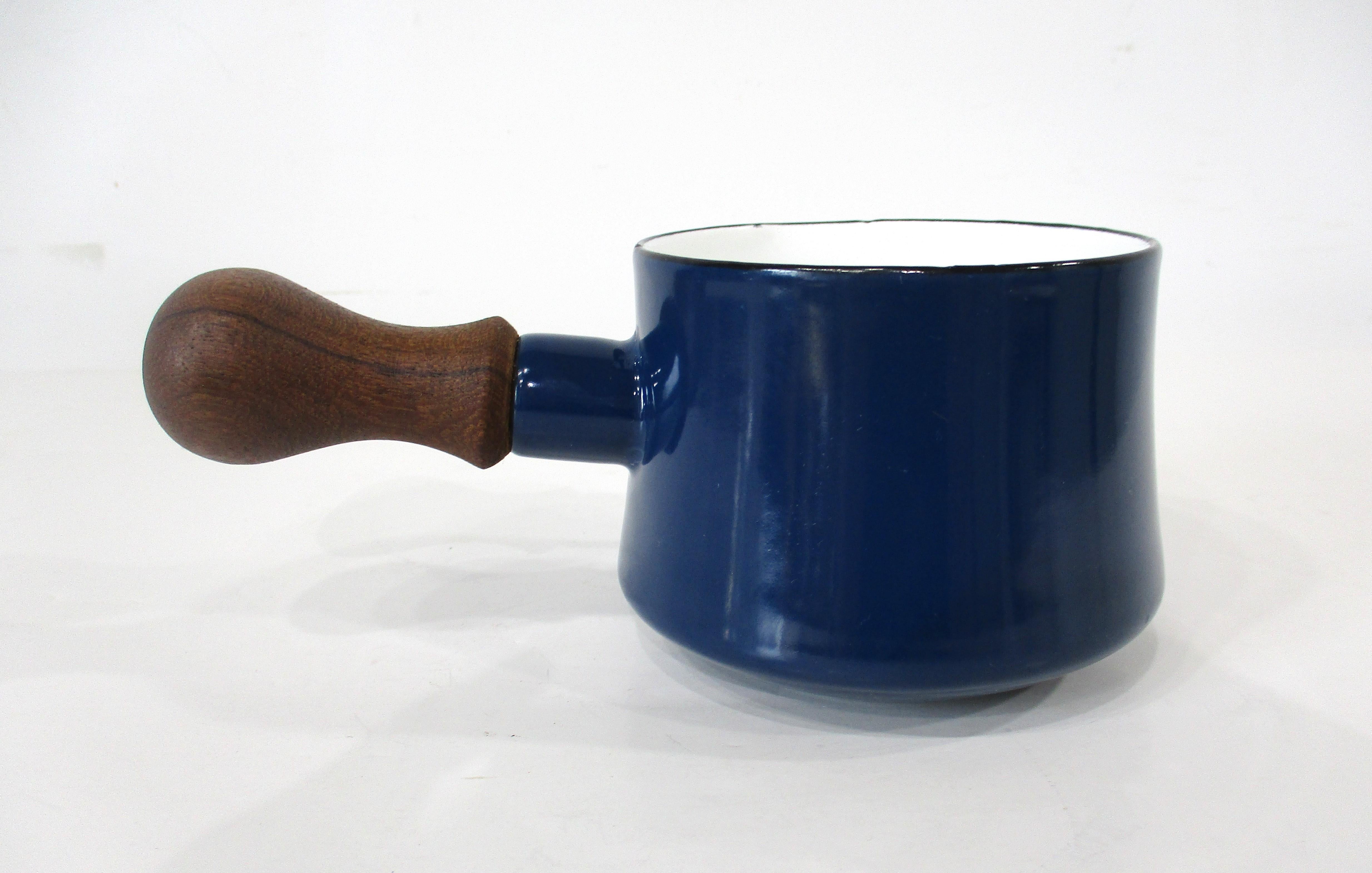 Dansk Blue Kobenstyle Sauce Butter Pot by Jens Quistgaard Denmark In Good Condition For Sale In Cincinnati, OH