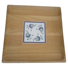 Dansk Butcher Block with Tile Inset
