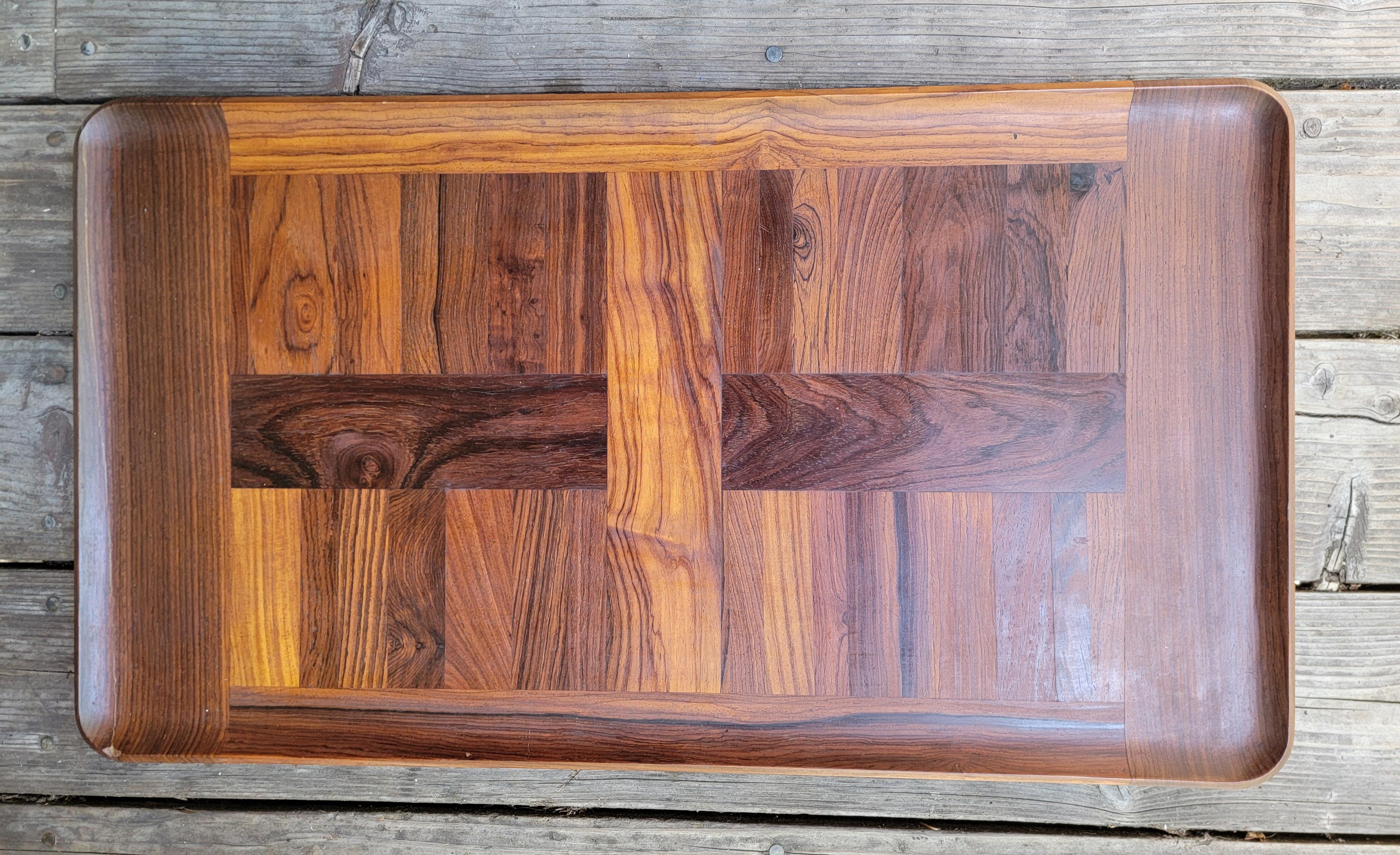 Dansk „Cocobolo“ Serviertablett aus exotischem Holz (Dänisch) im Angebot