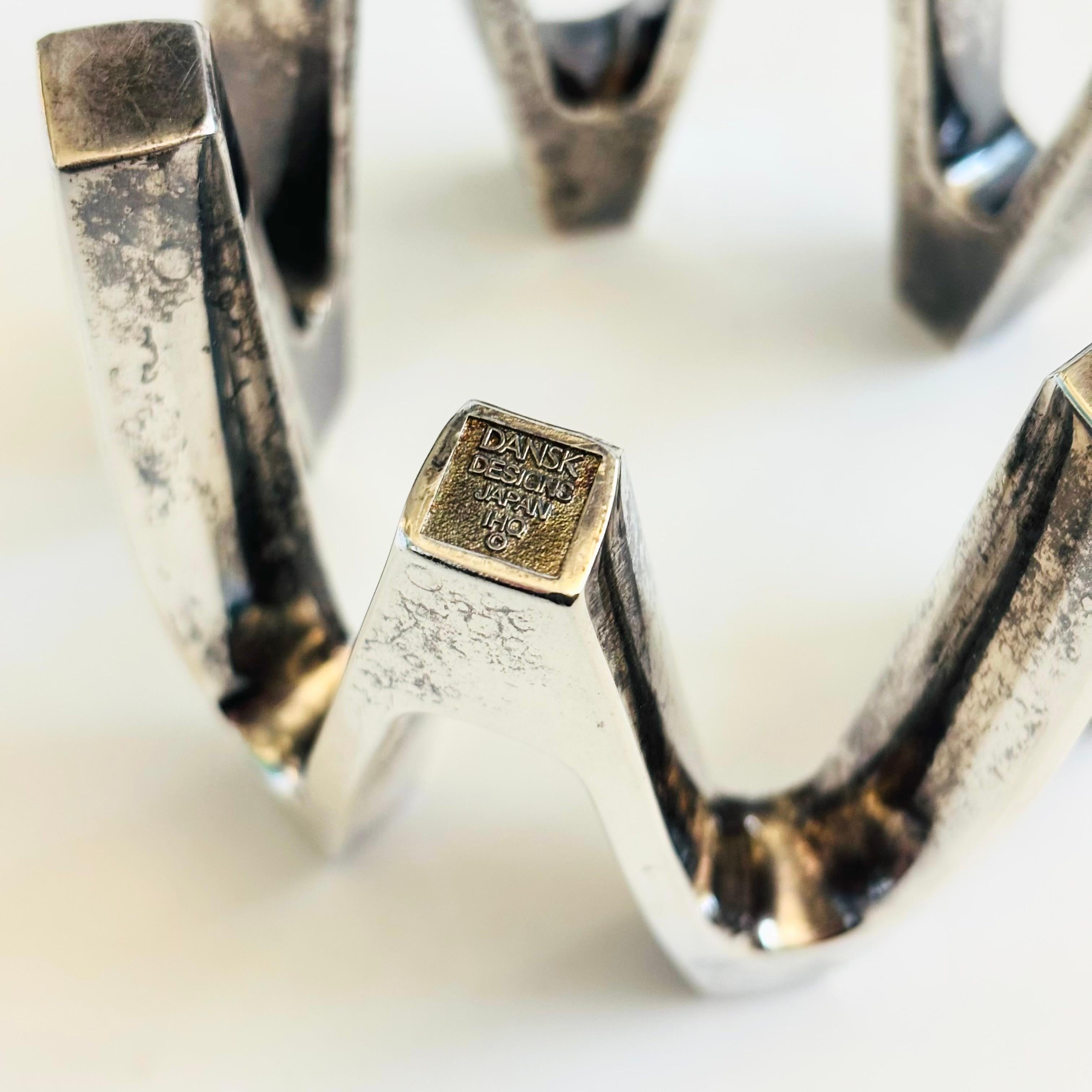 Bougeoir Dansk Crown plaqué argent par Jens Quistgaard en vente 1