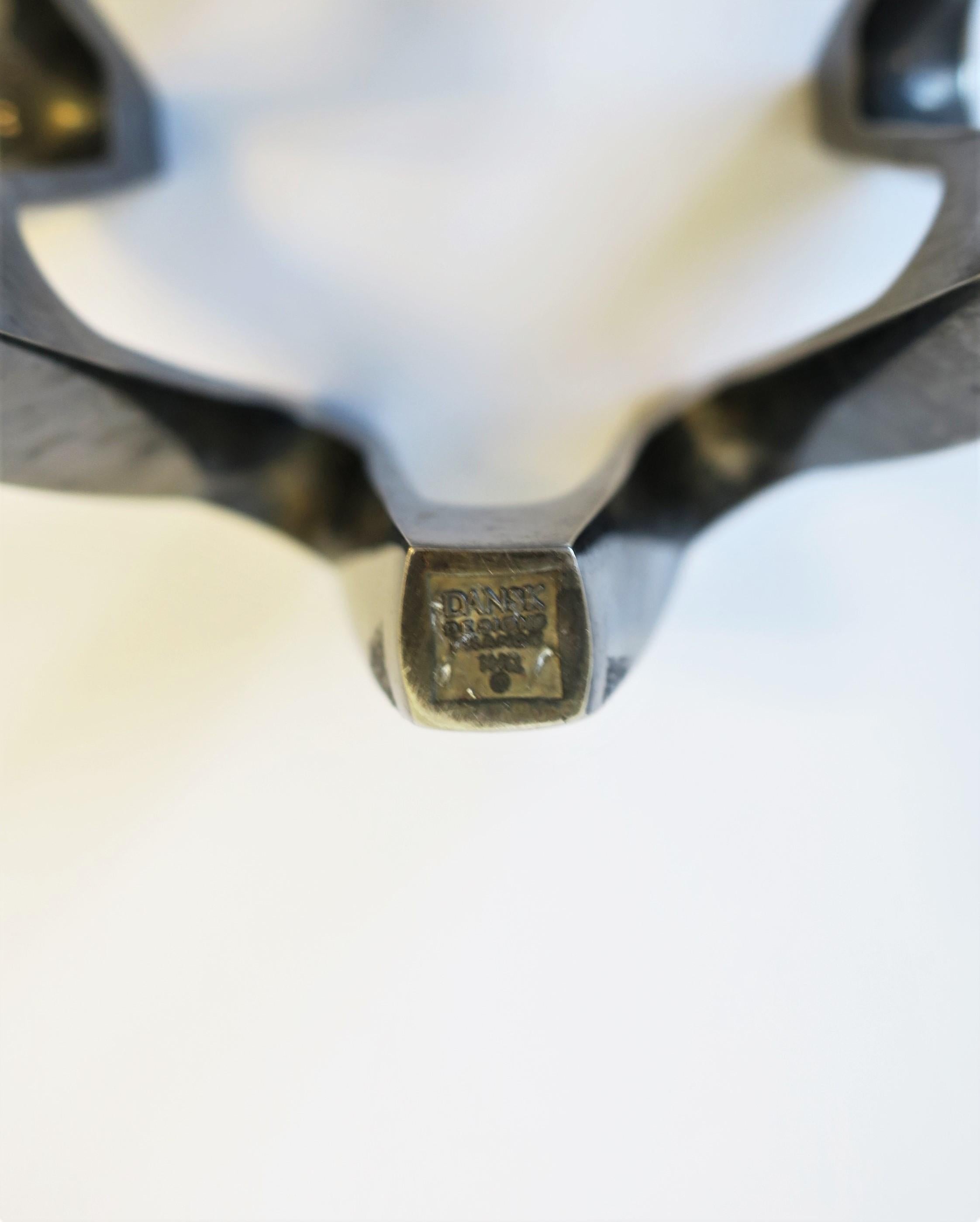 Candélabre danois moderne en argent sterling fabriqué en France en vente 4