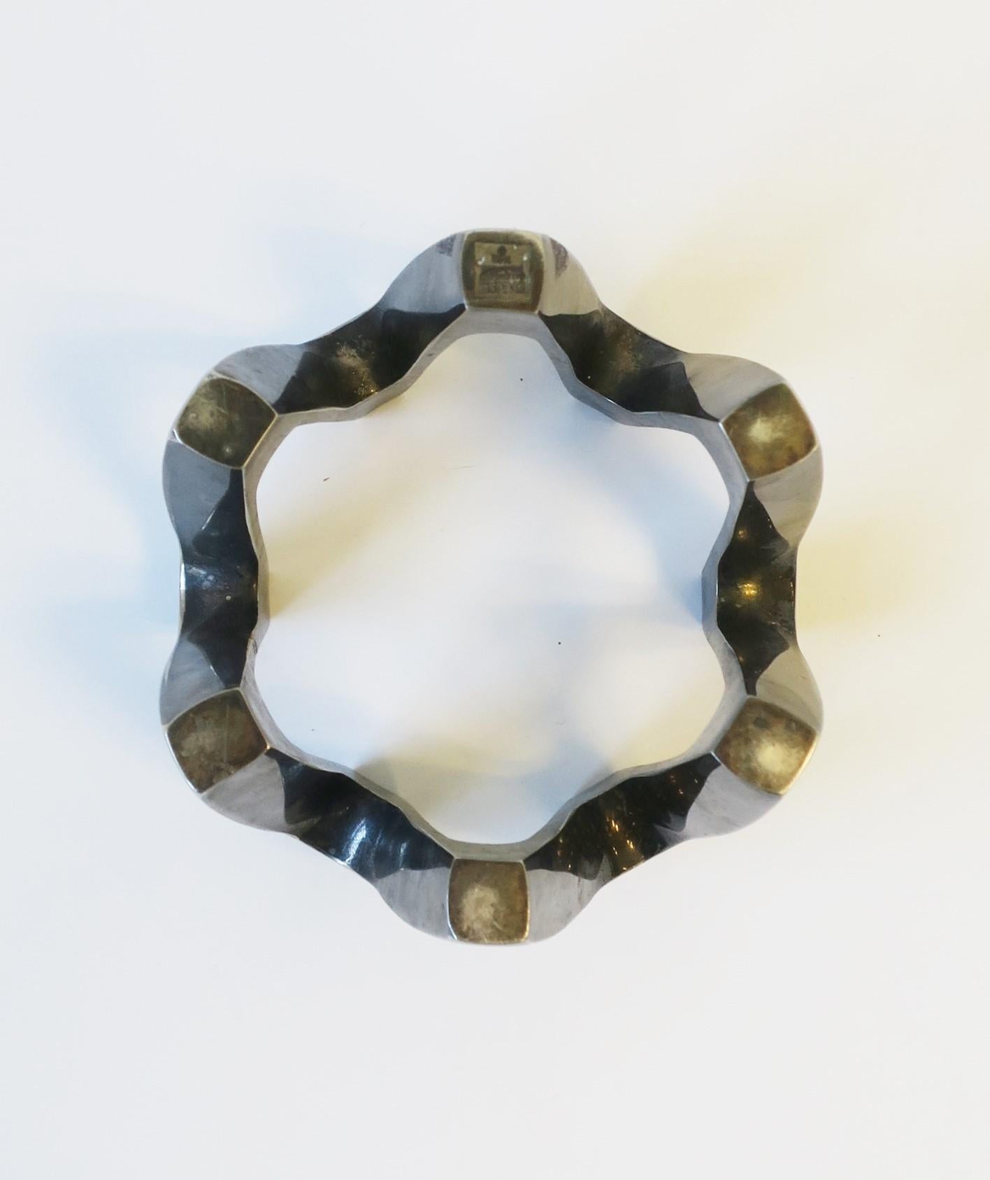 Candélabre danois moderne en argent sterling fabriqué en France en vente 5