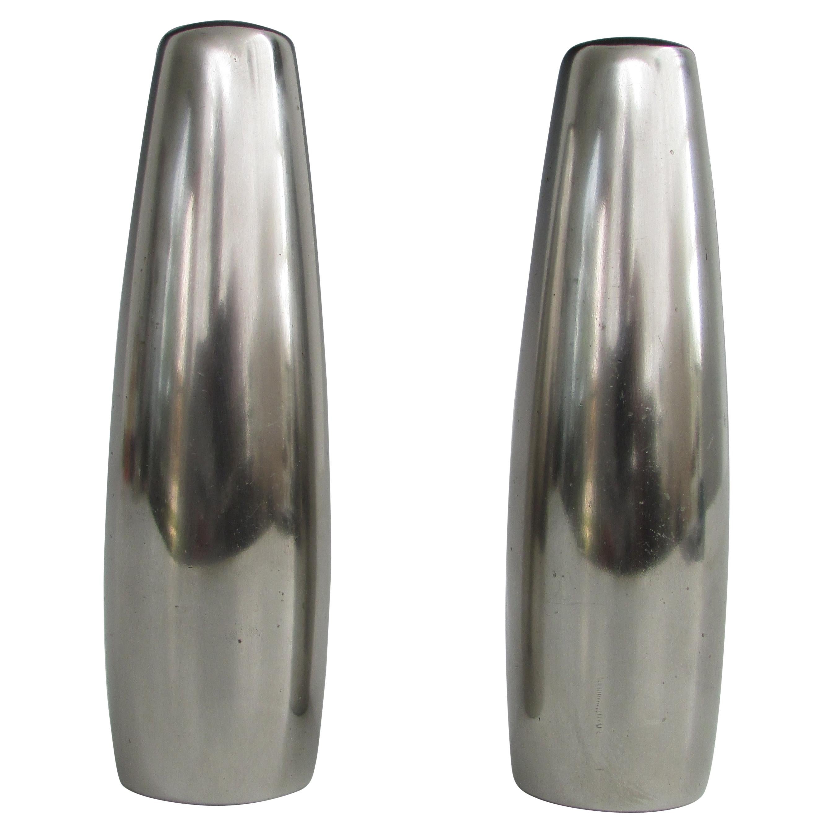 Dansk Denmark Quistgaard Design Stainless Steel Salt Pepper Shakers