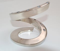 Dansk Designs France Silver-Plated Spiral Tapered Candlesticks, Candle Holder