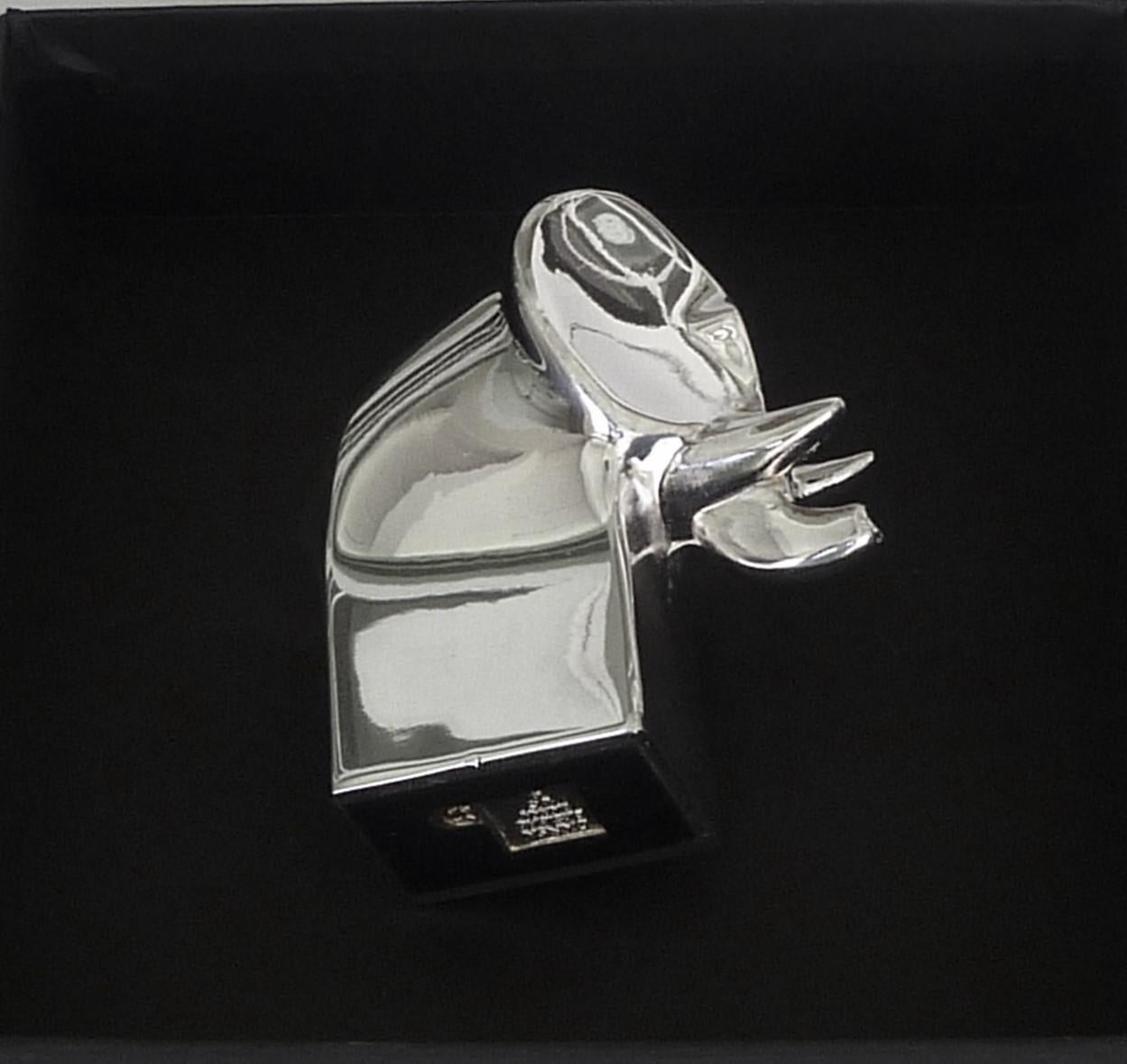 Late 20th Century Dansk Designs Grouping Silver Plated Animal Paperweights by Gunnar Cyren, 1970s