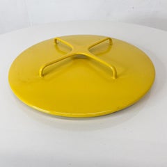 Dansk Designs Yellow Enamelware Casserole Cover Lid Trivet Top IHQ France 1960s