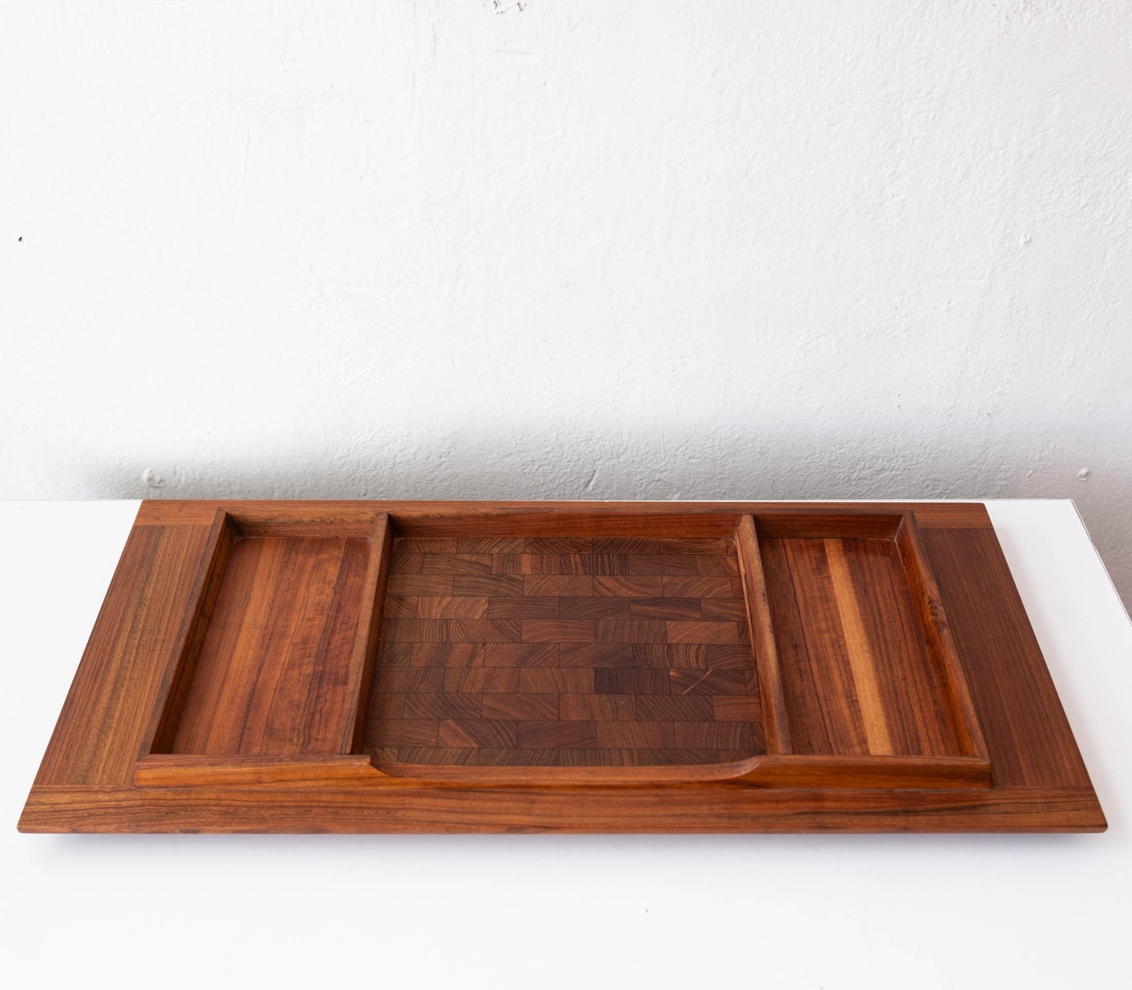 Mid-Century Modern Dansk Dual Side Divided Tray by Jens Quistgaard For Sale
