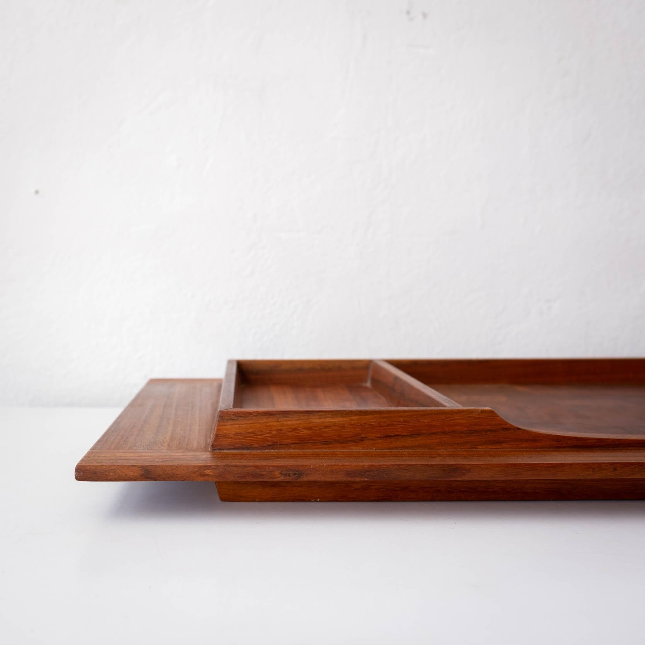 Danish Dansk Dual Side Divided Tray by Jens Quistgaard For Sale