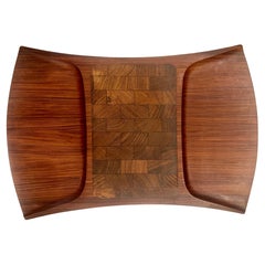 Dansk Dual Side Divided Tray by Jens Quistgaard Rare Bow Tie Shape