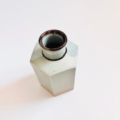 Dansk Hexagon Vase “Brown Mist” by Niels Refsgaard