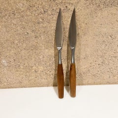 Dansk IHQ Deutschland 2 Steakmesser Fjord Teakholz &amp; Edelstahl von Jens Quistgaard