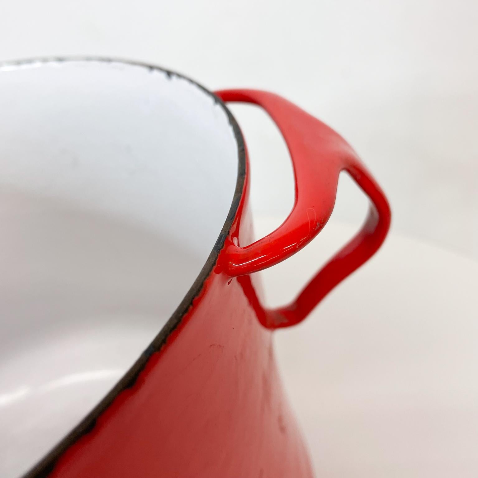 French Dansk International Designs Red Enamel Dutch Oven Casserole Pot IHQ France
