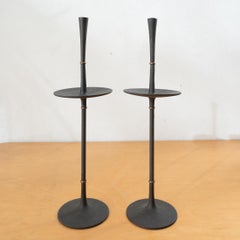 Dansk Iron and Brass Candle Holders by Jens Quistgaard