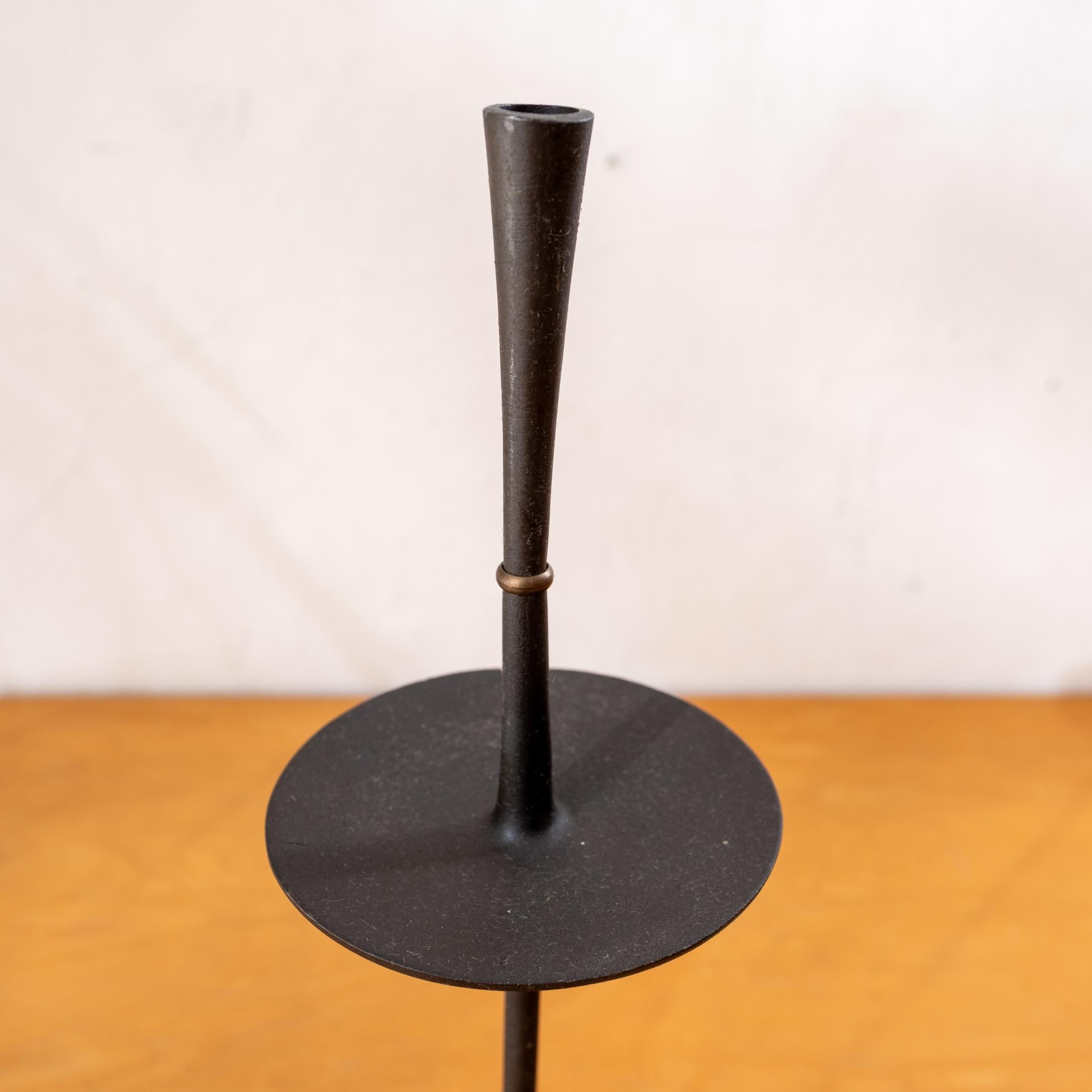 Portacandele Dansk in ferro e ottone di Jens Quistgaard In condizioni buone in vendita a San Diego, CA