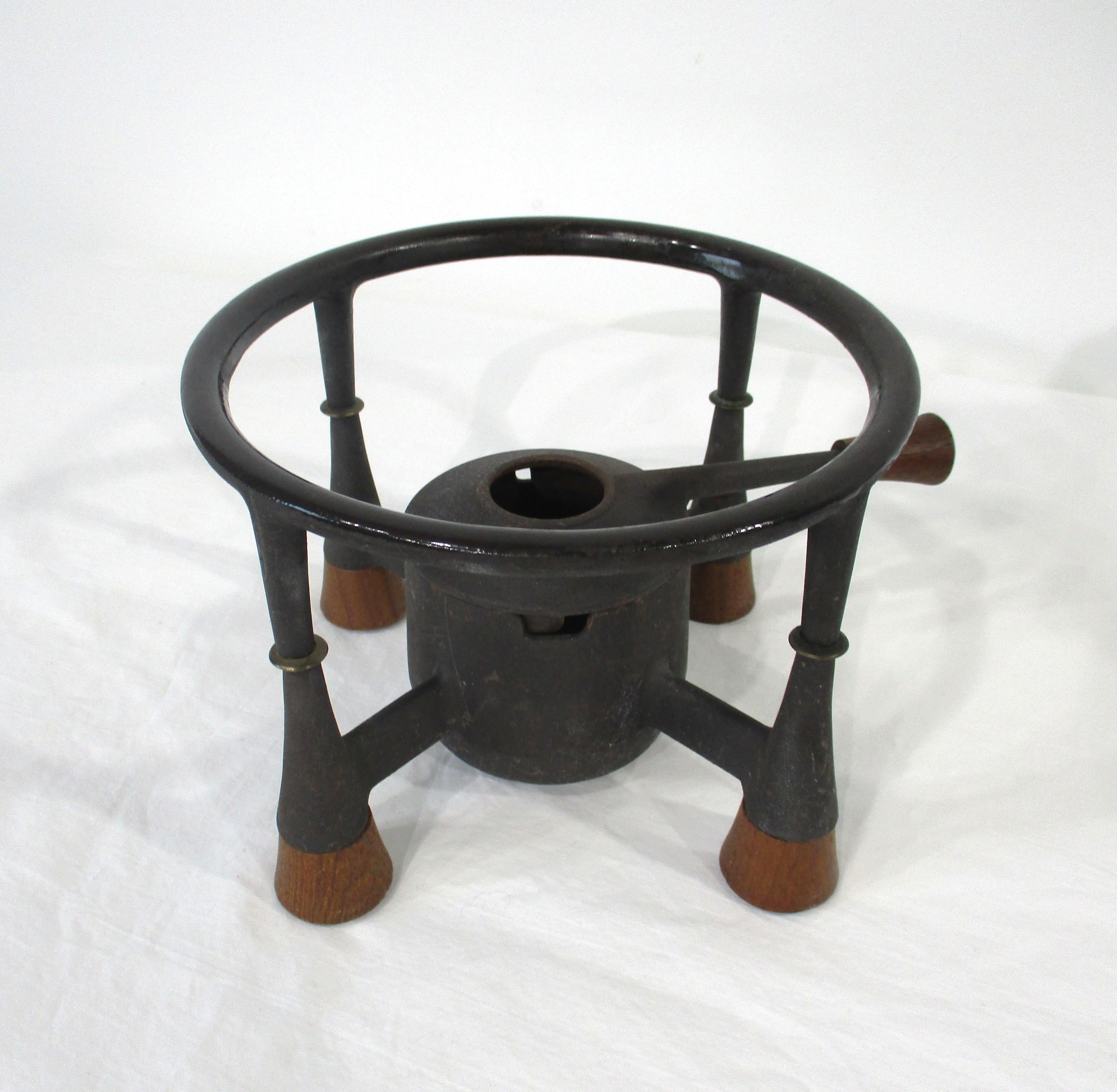 Dansk Jens Quistgaard Juego de cocina / fondue Kobenstyle siglo XX en venta