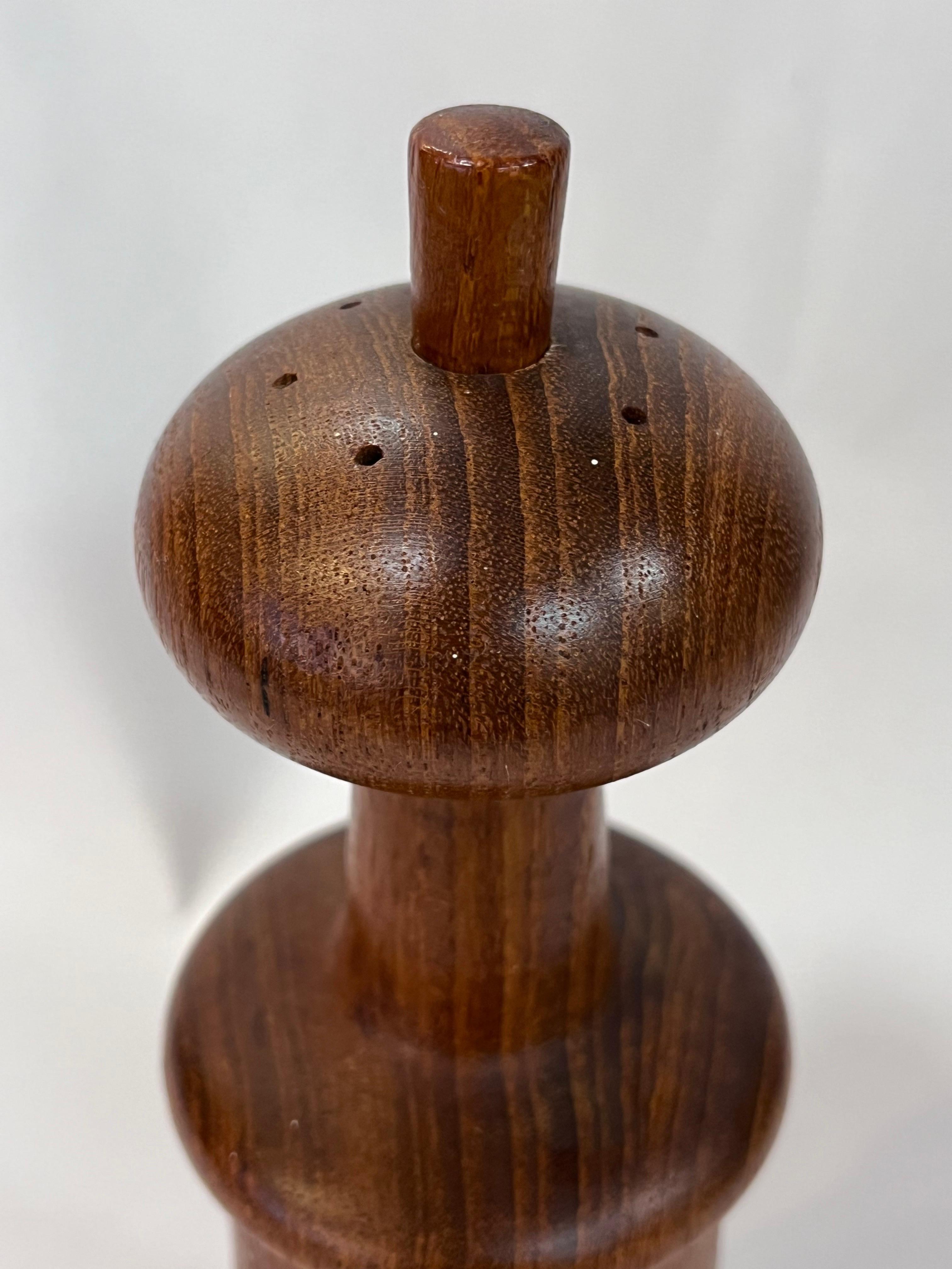 20th Century Dansk Jens Quistgaard Vintage Danish Modern Teak Peppermill and Salt Shaker