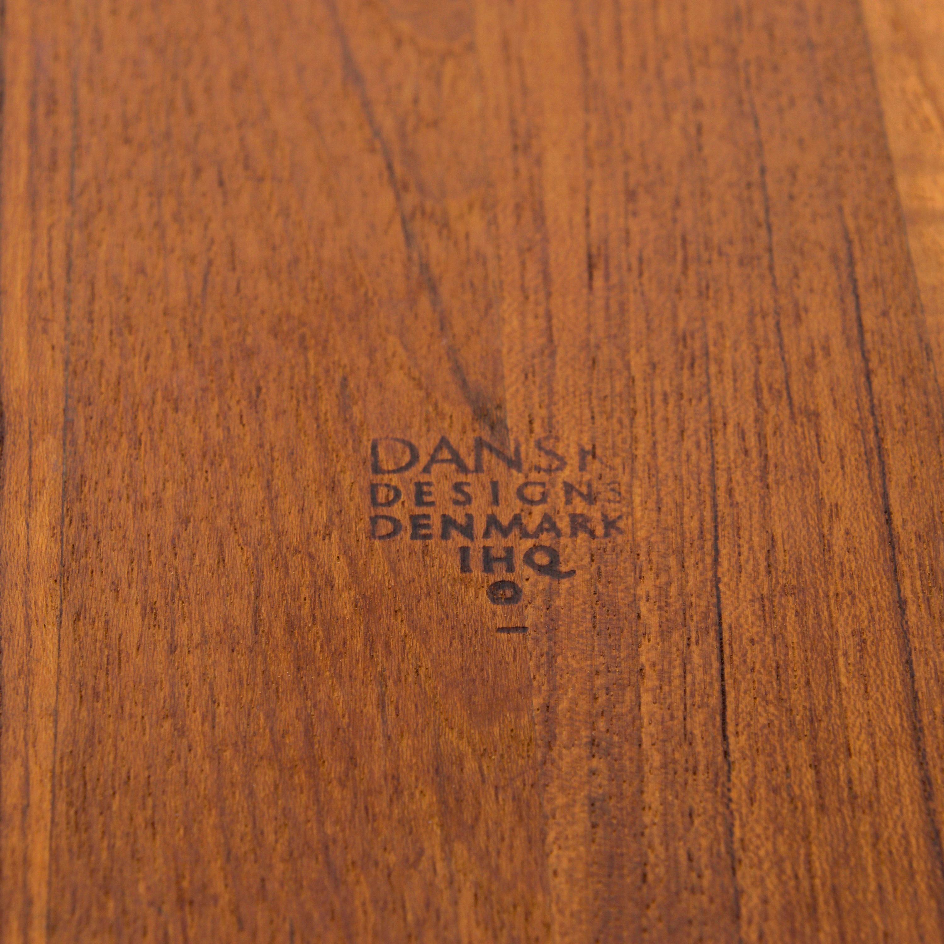 Scandinavian Modern Dansk Big Staved Teak Serving Tray Carving Board Platter by Jens Quistgaard 1965