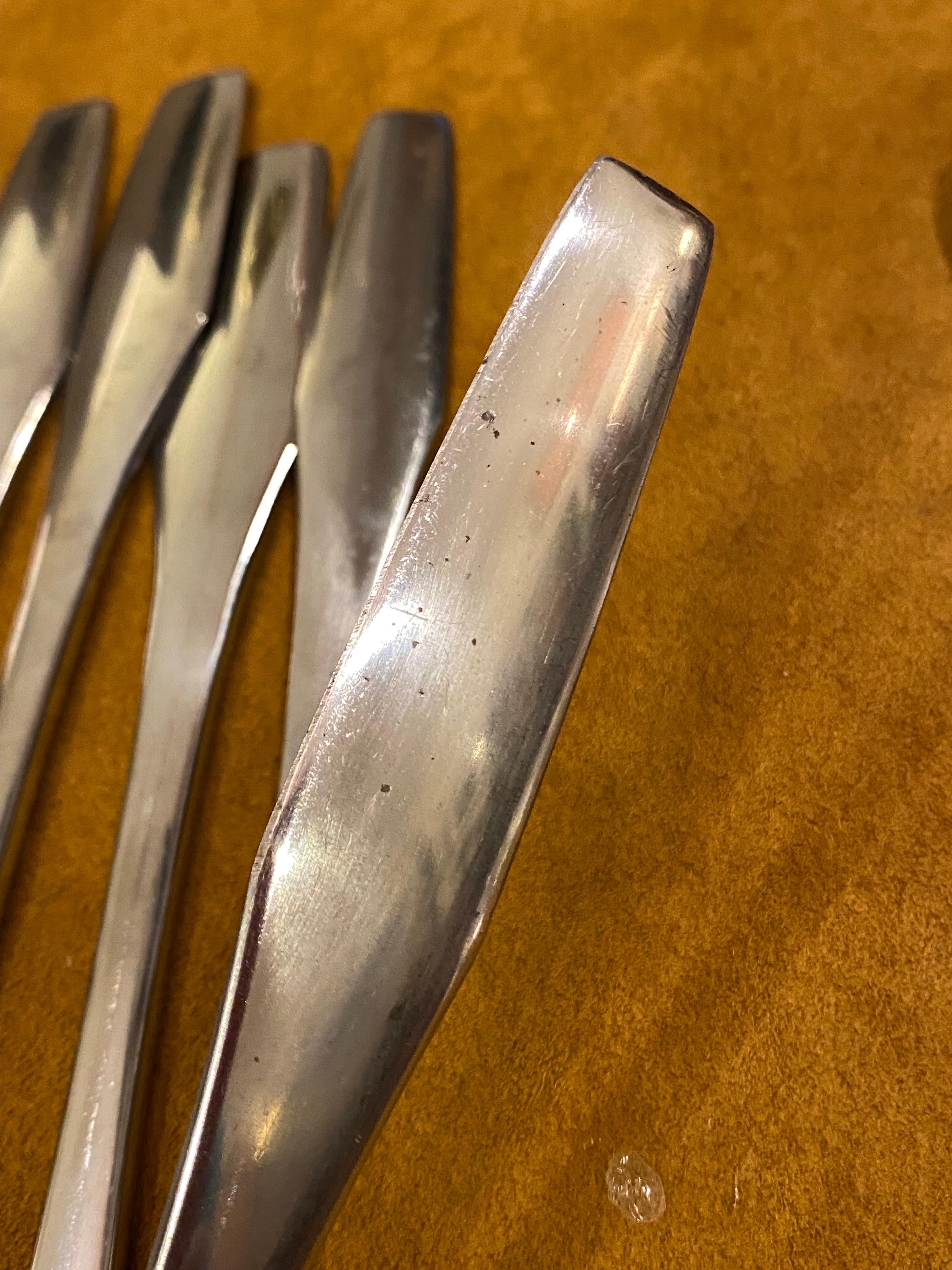 Mid-20th Century Dansk Odin Stainless Flatware Service for 10 Plus! For Sale