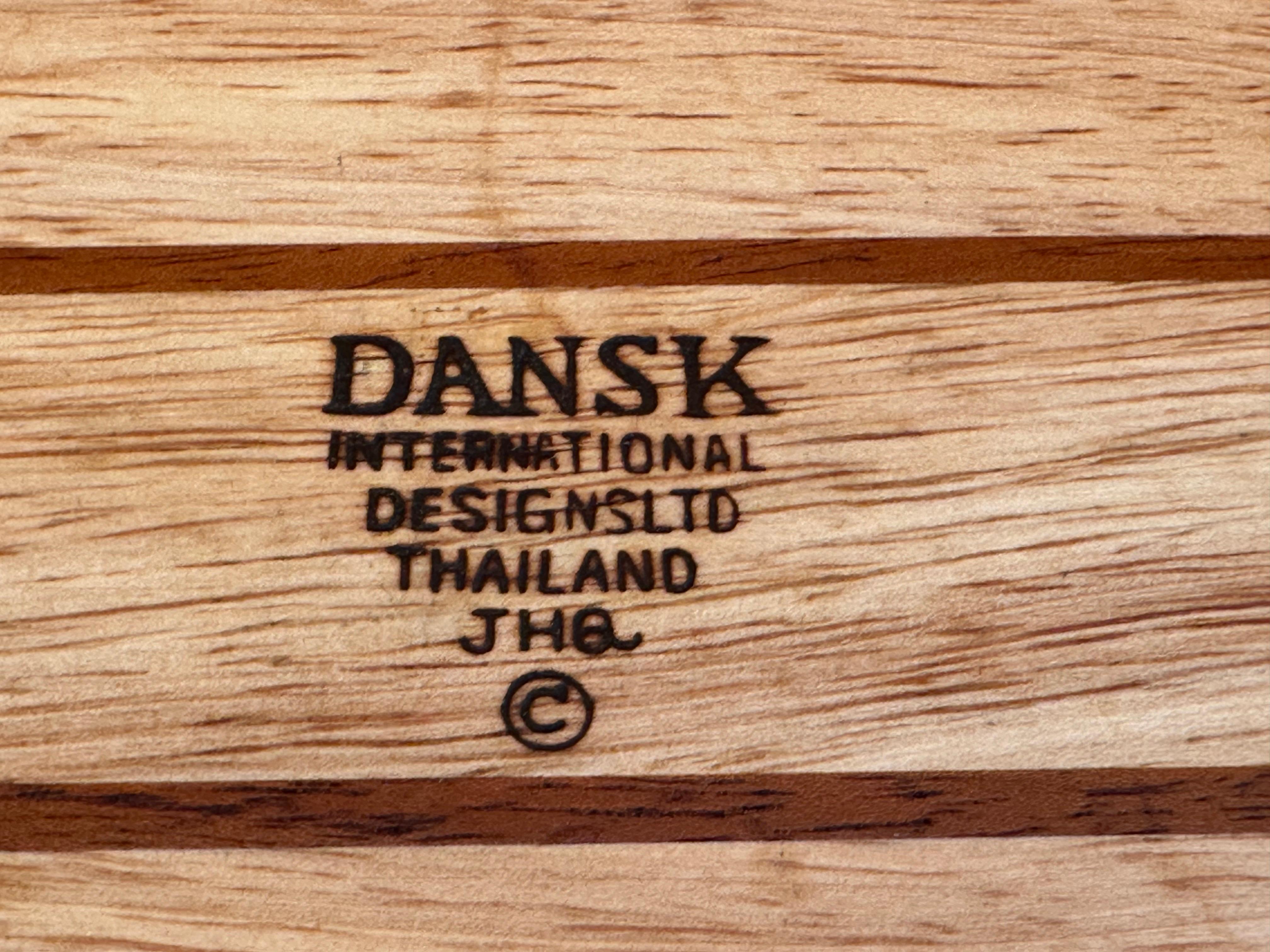 Dansk Paddle Shaped Teak Cheese Board with Fitted Handle for Serving Knife For Sale 1
