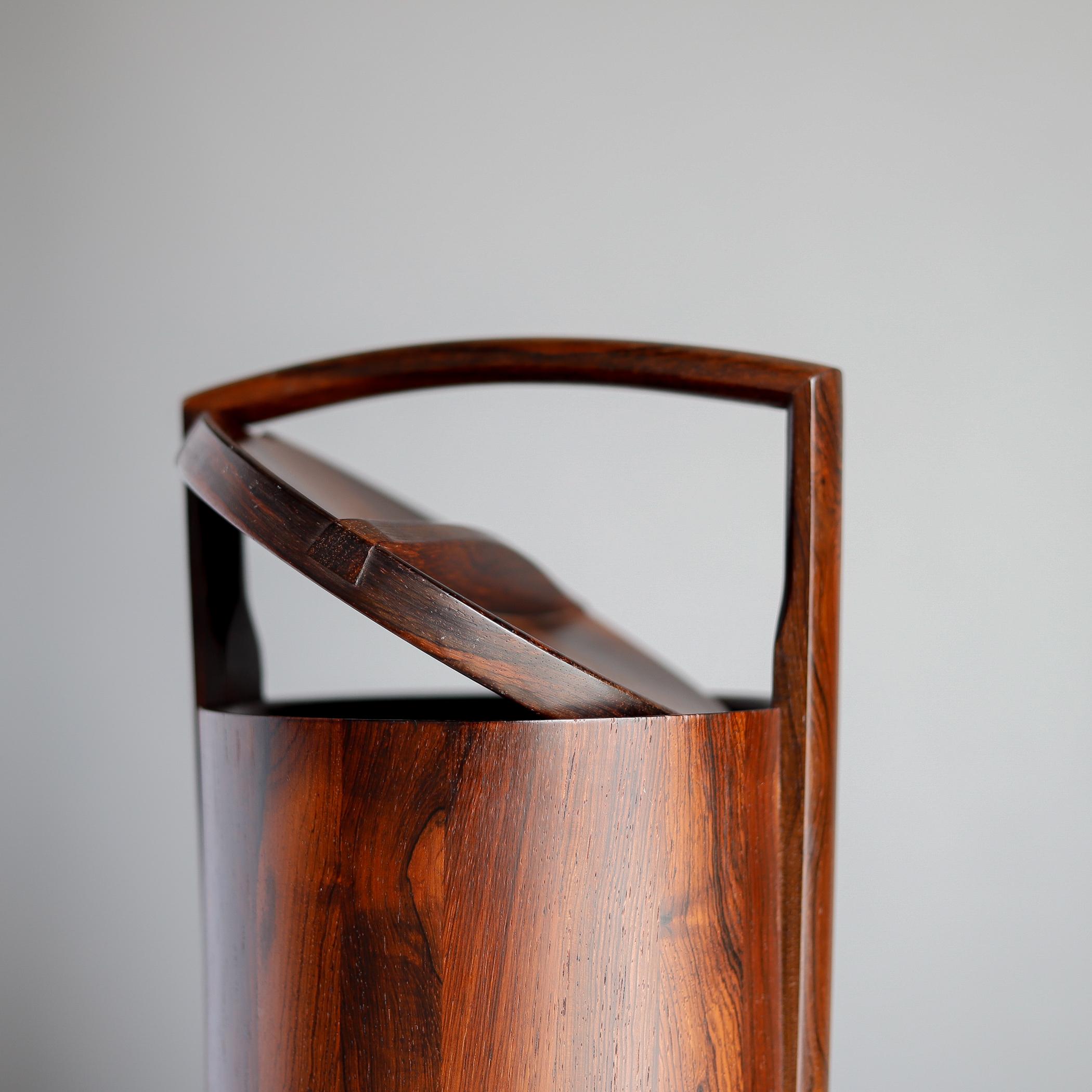 Mid-Century Modern Dansk Palisander Ice Bucket by Jens Quistgaard, Rare Woods Line, 1960s For Sale