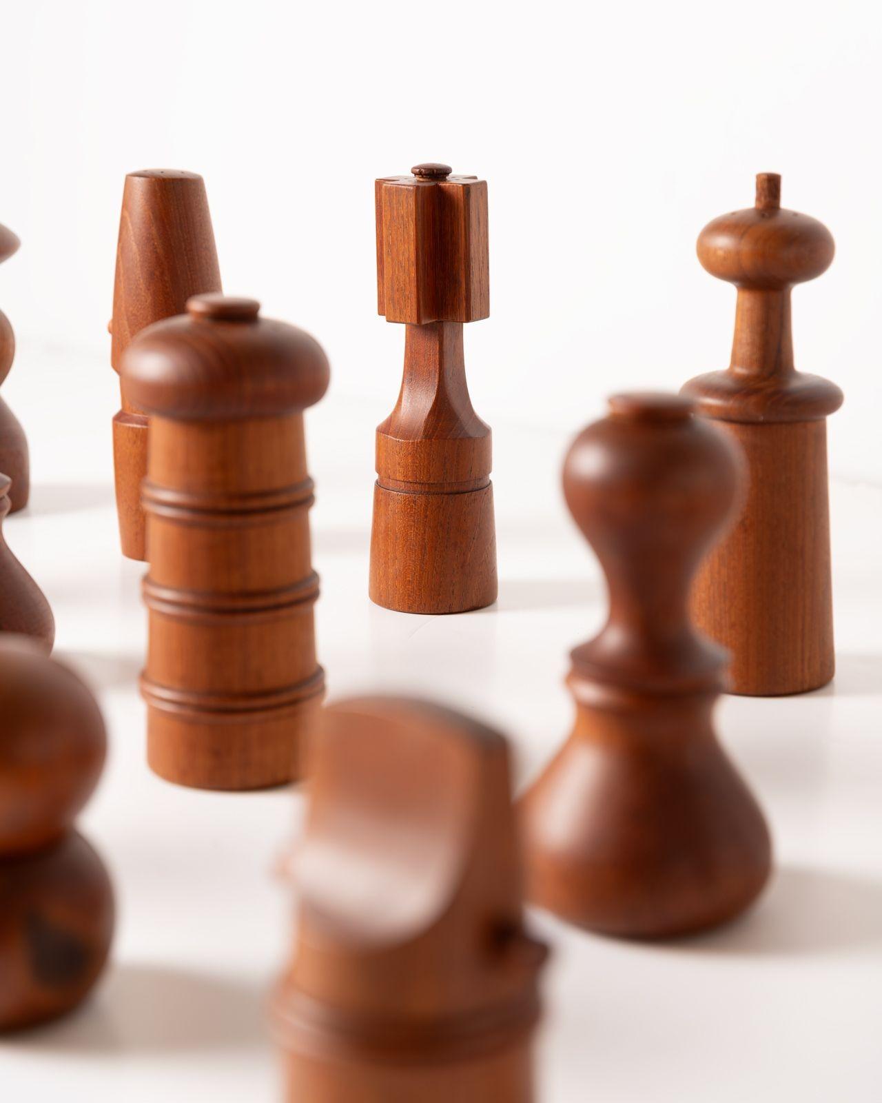 Steel Dansk Pepper Mills by Jens Quistgaard - A Curated Collection of 17 For Sale