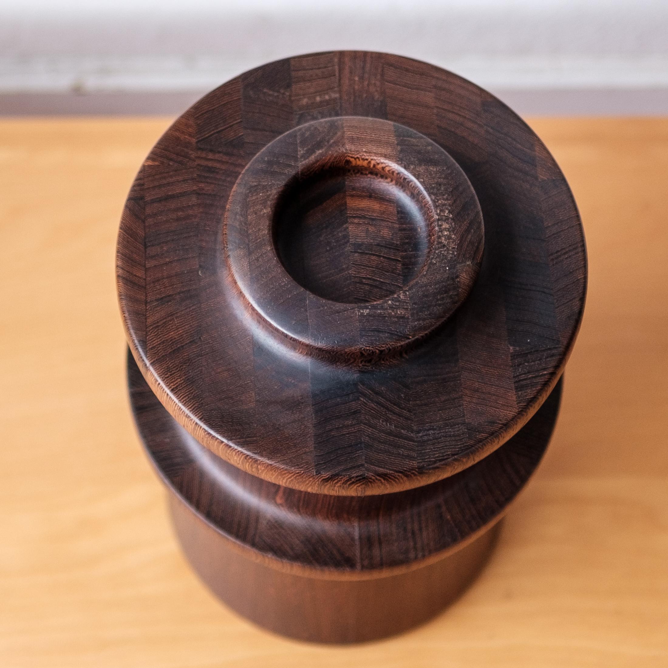 Danish Dansk Rare Woods Wenge Ice Bucket by Jens Quistgaard