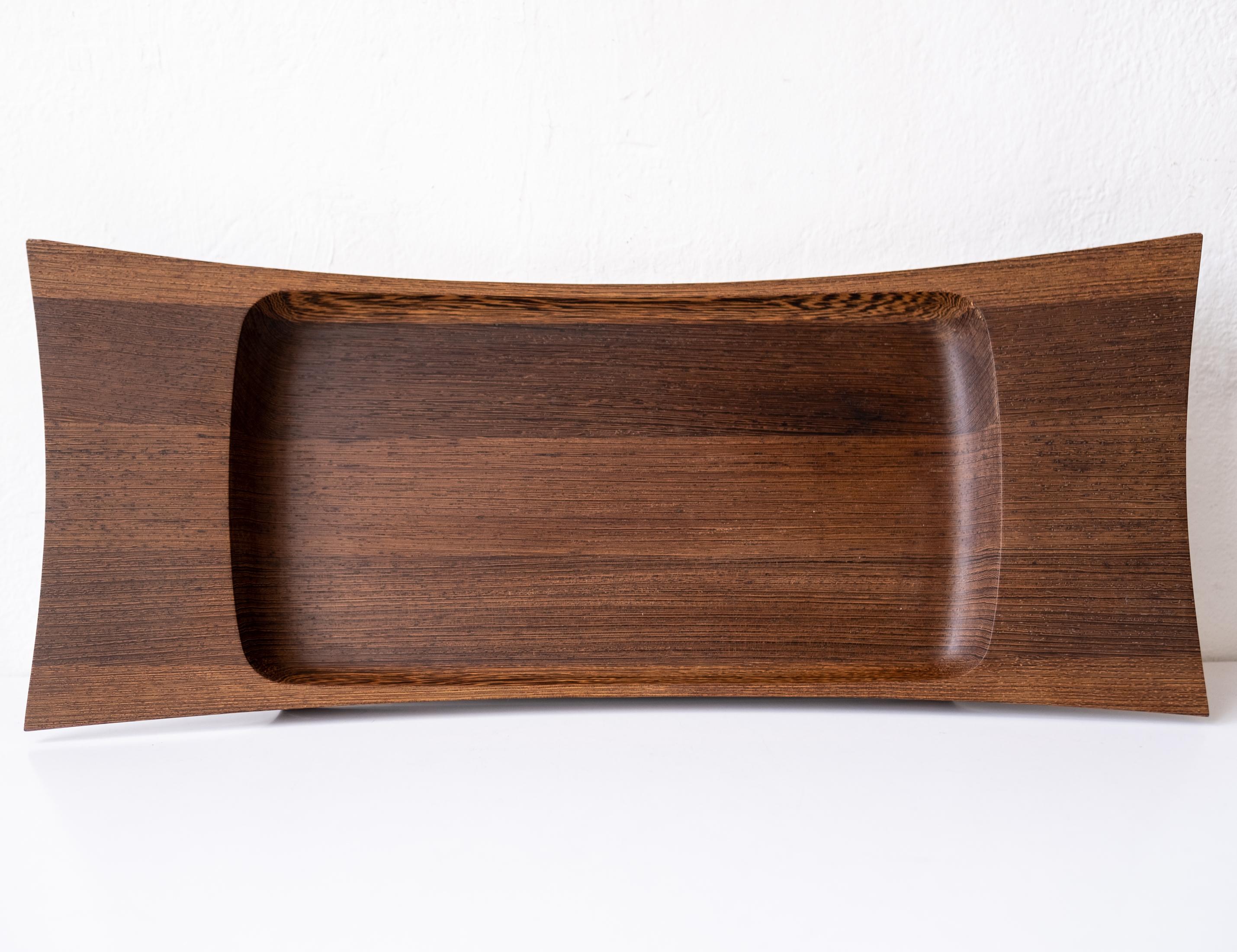 Bandeja wengué Dansk Rare Woods de Jens Quistgaard en Bueno estado para la venta en San Diego, CA