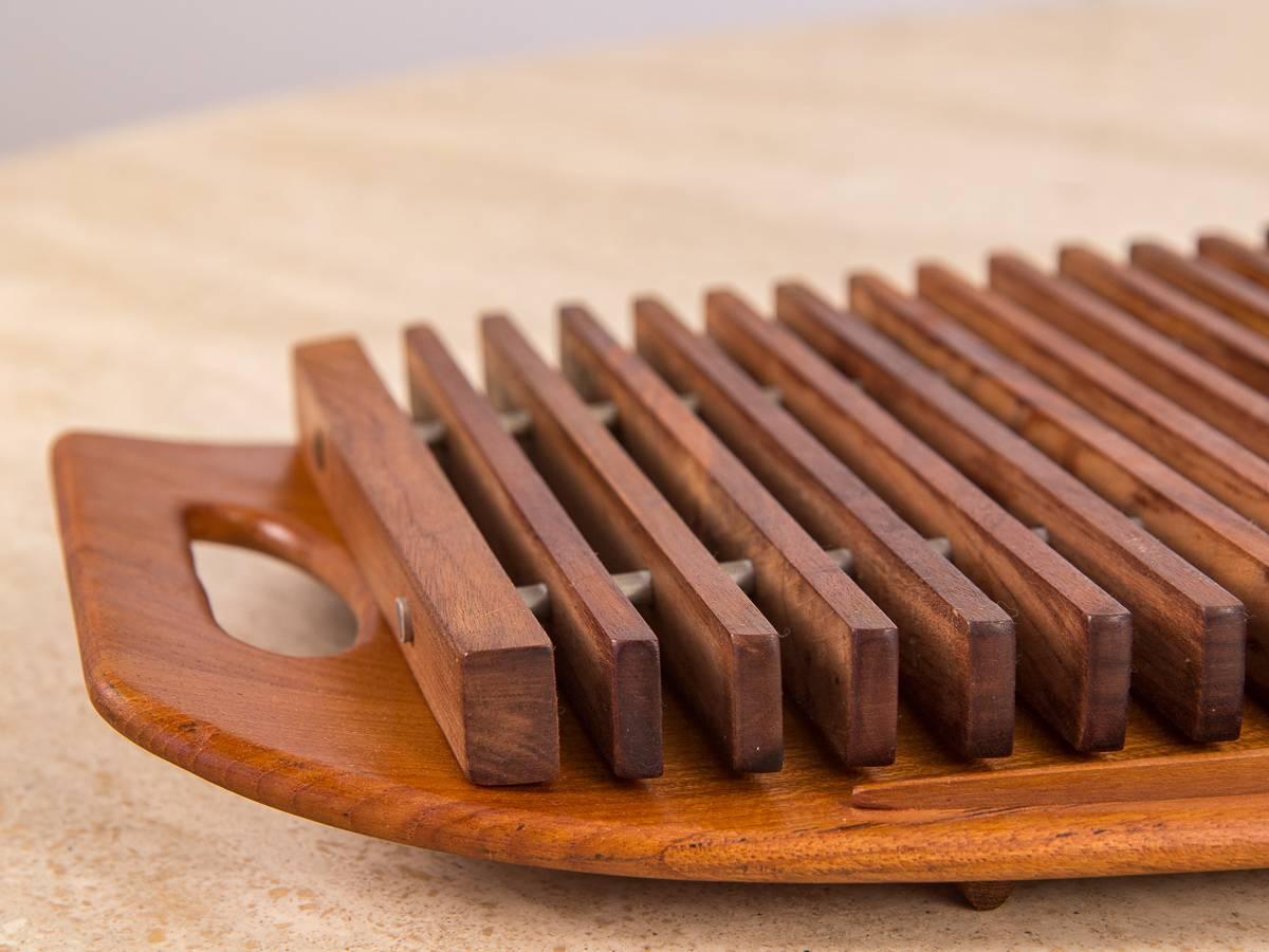 Mid-20th Century Dansk Serving Tray and Trivet Set by Jens Quistgaard