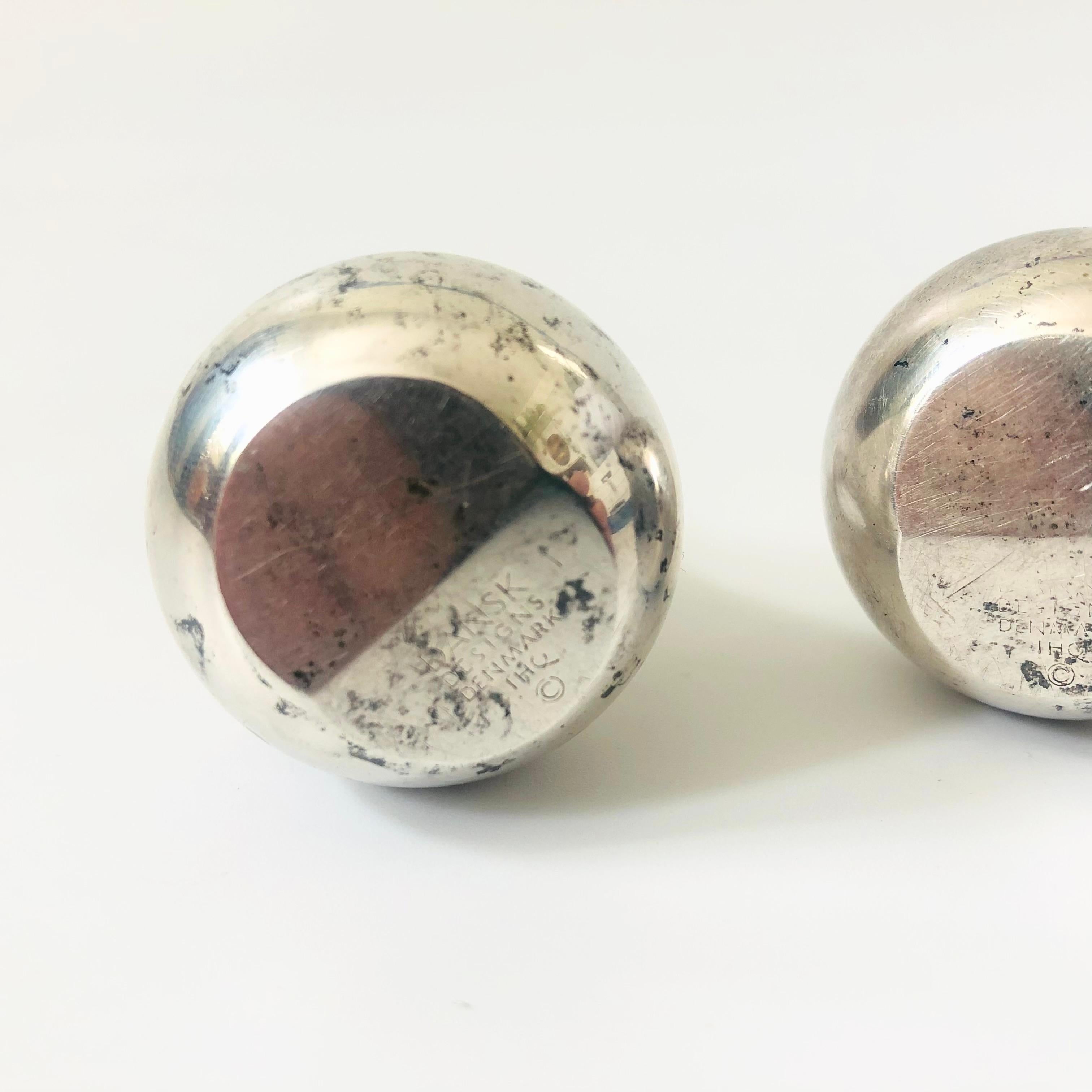 Dansk Silver Onion Tiny Taper Candle Holders by Jens Quistgaard - Set of 2 2