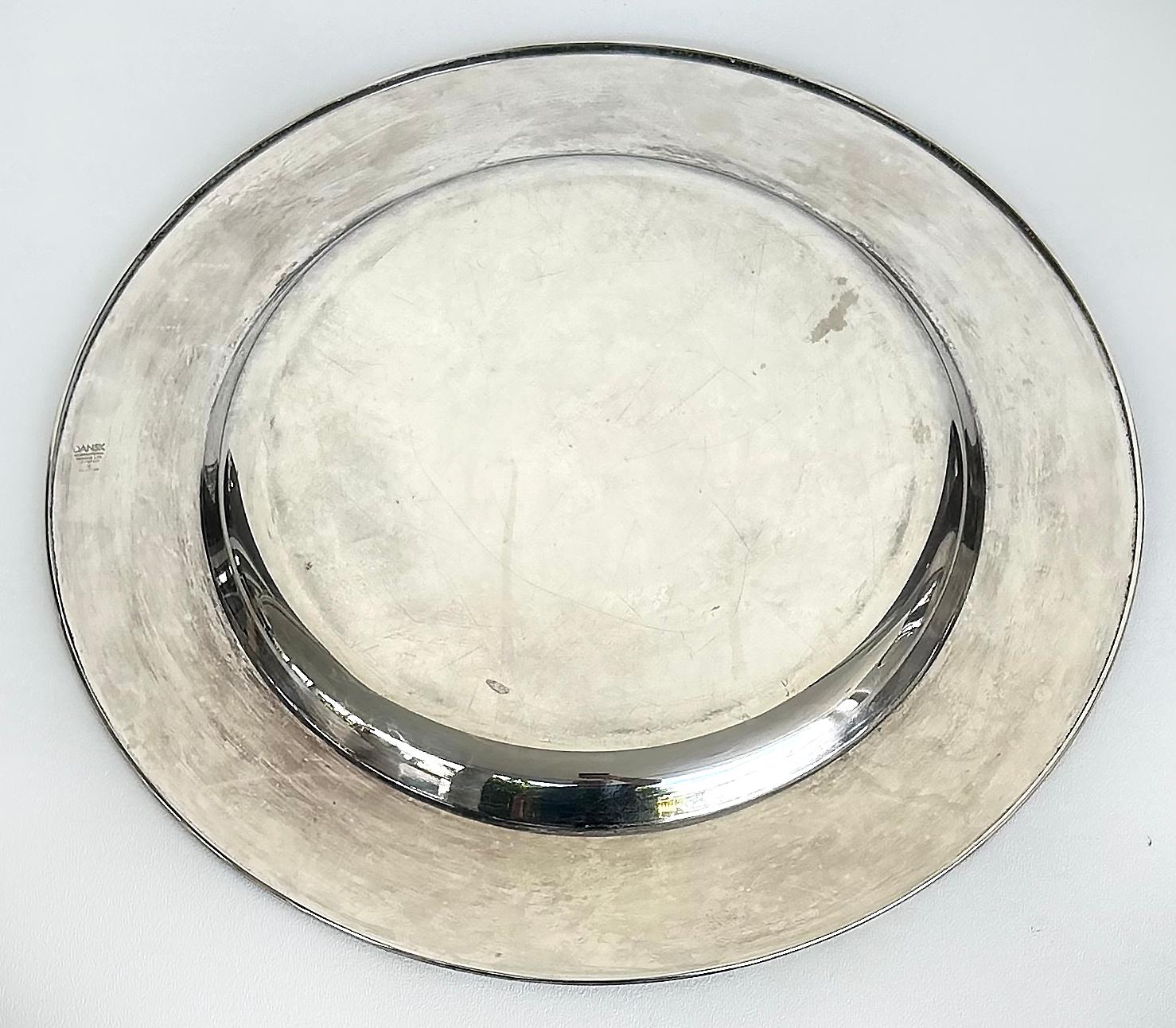 Silver Plate Dansk Silver-Plated Brass Tea Set Designed by V. Lorenzo Porcelli For Sale
