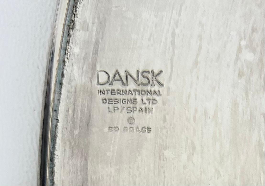 Dansk Silver-Plated Brass Tea Set Designed by V. Lorenzo Porcelli For Sale 1