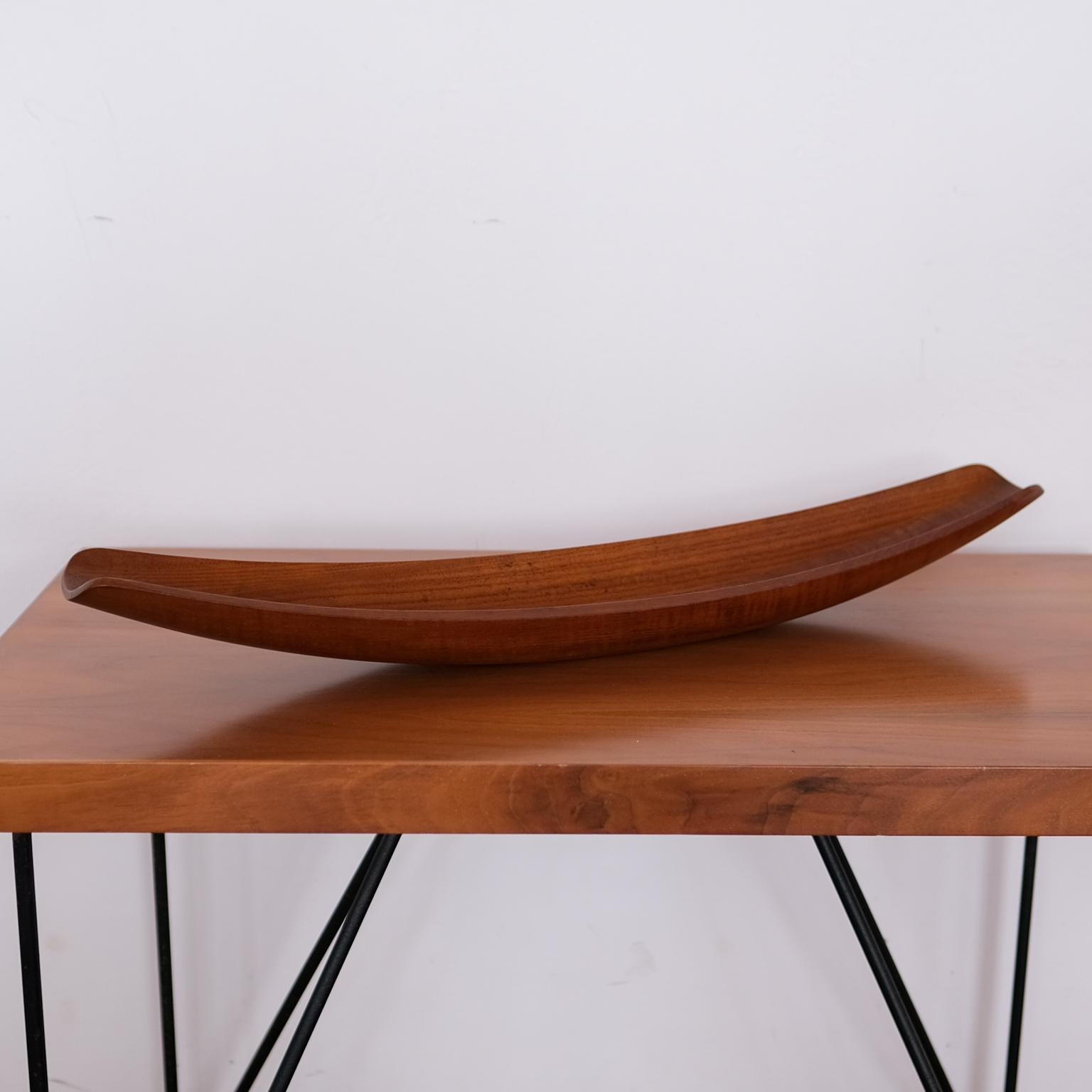 Mid-Century Modern Dansk Staved Teak Sculptural Catch All Bowl by Jens Quistgaard For Sale