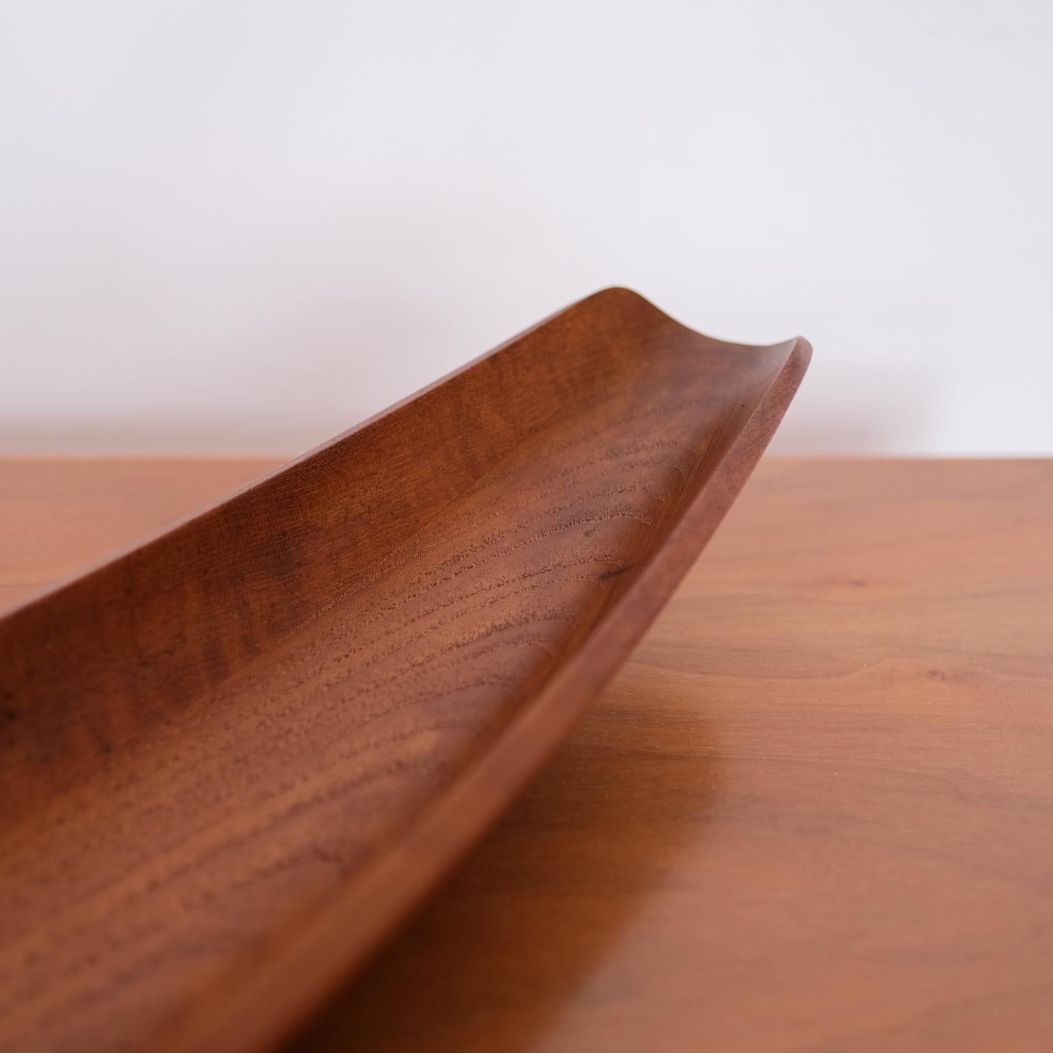 Mid-20th Century Dansk Staved Teak Sculptural Catch All Bowl by Jens Quistgaard For Sale