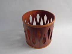 Dansk Staved Teak Waste /Trash Can by Jens Quistgaard