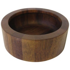 Dansk Staved Teak Wood Bowl by Jens Quistgaard
