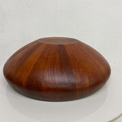 1970s Dansk Staved Teak Wood Centerpiece Bowl Jens Quistgaard Denmark