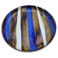 Dansk Striped Plate Mid Century Modern