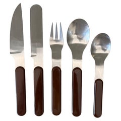 Dansk “Summer House” Brown Stainless Steel Sevice for Six Flatware