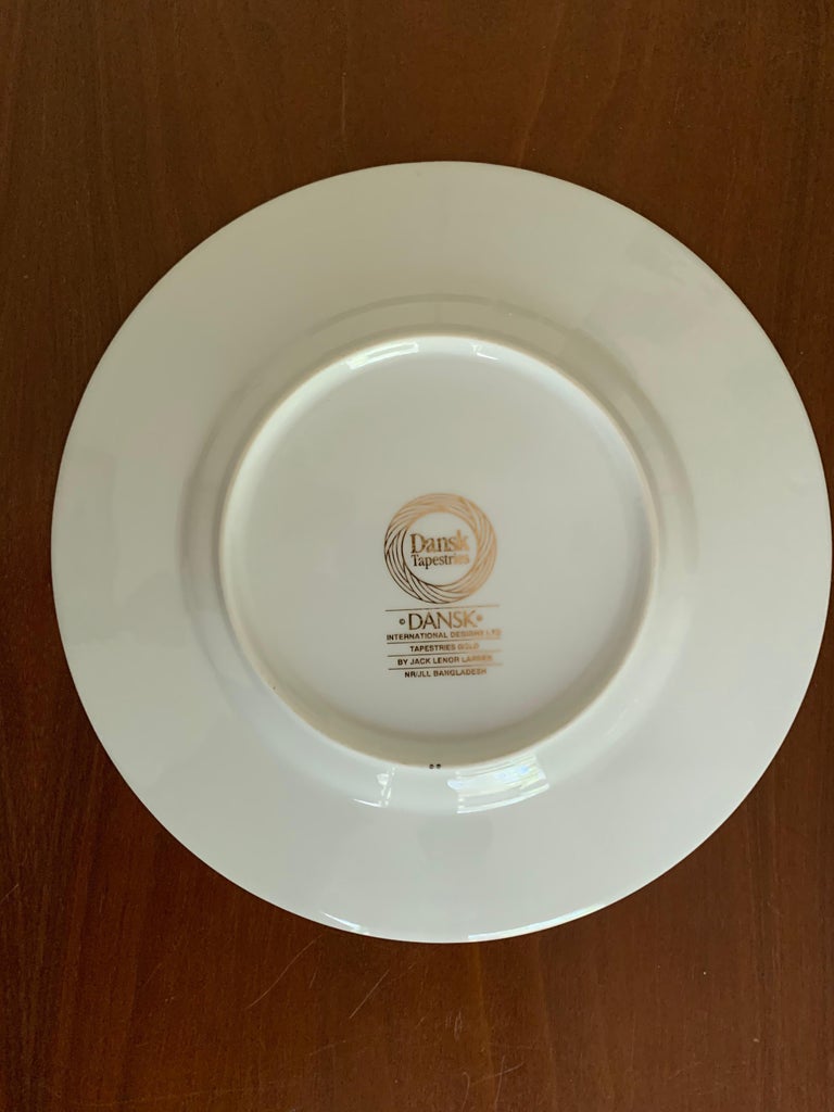 Dansk Tapestries Gold Japan Salad Plates, Set of 12 For Sale at 1stDibs dansk bone china