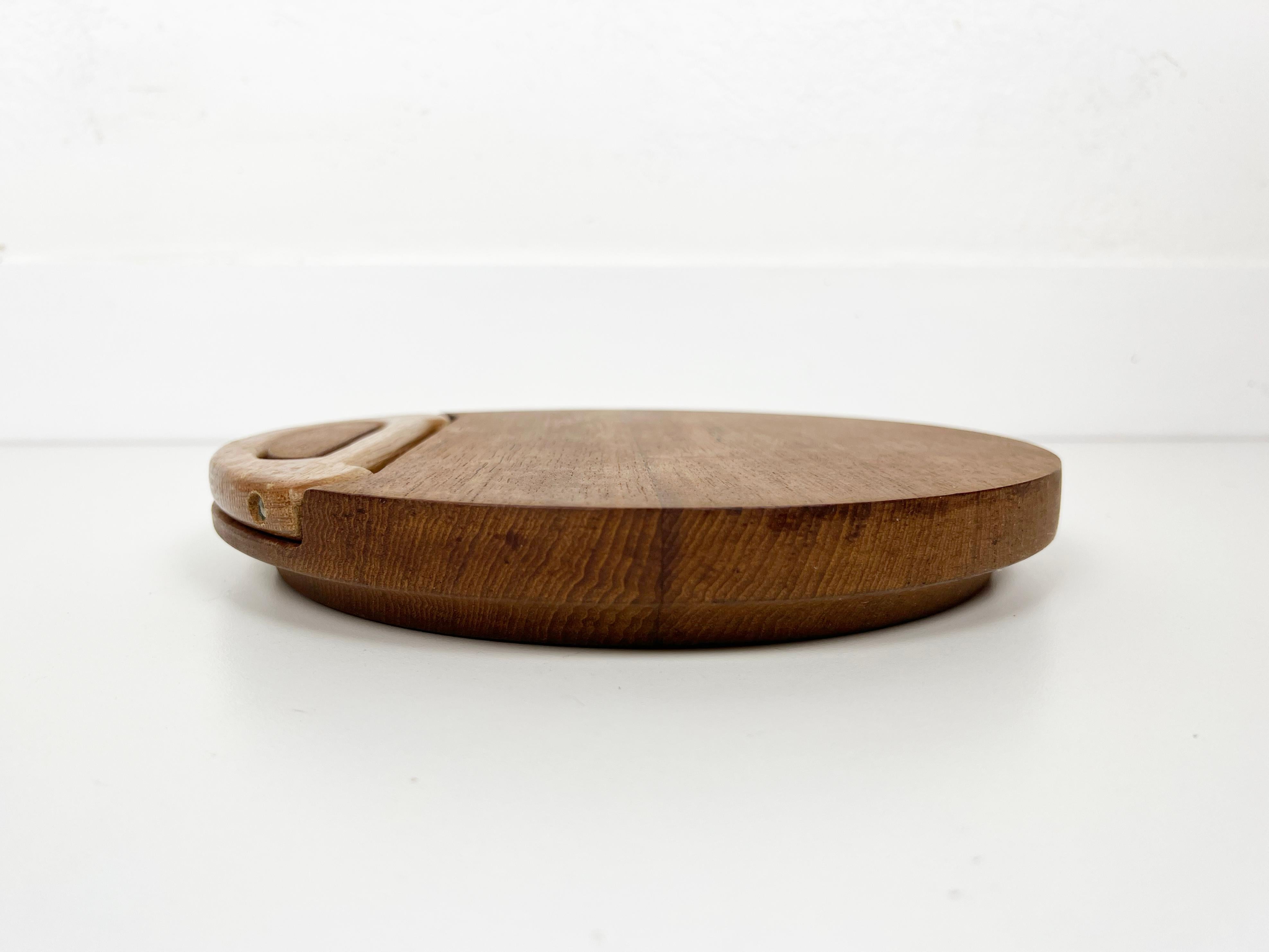 Dansk Teak Cheese Board with Cheese Knife In Good Condition In Fort Lauderdale, FL