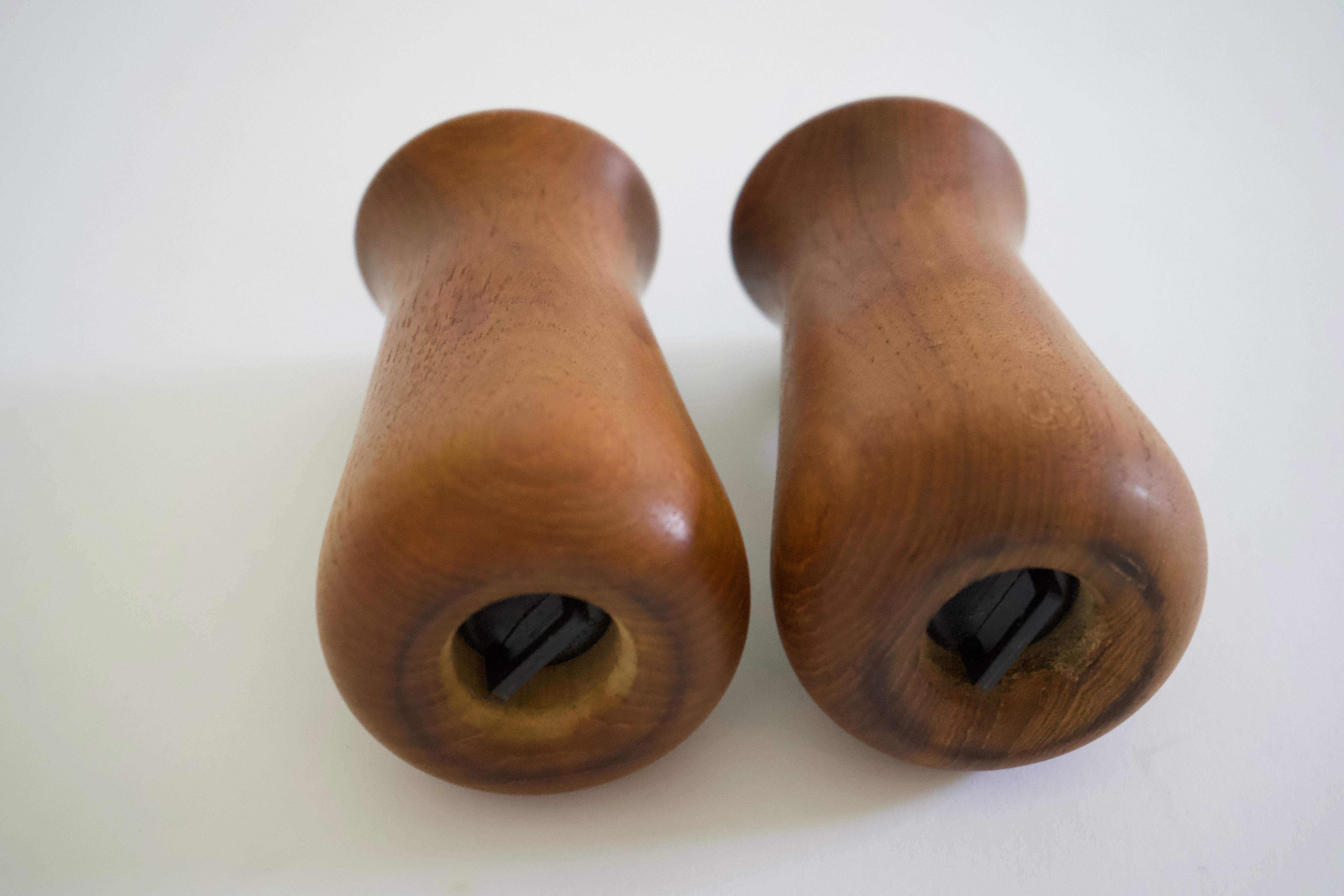 Mid-Century Modern Dansk Teak Salt and Pepper Shakers For Sale