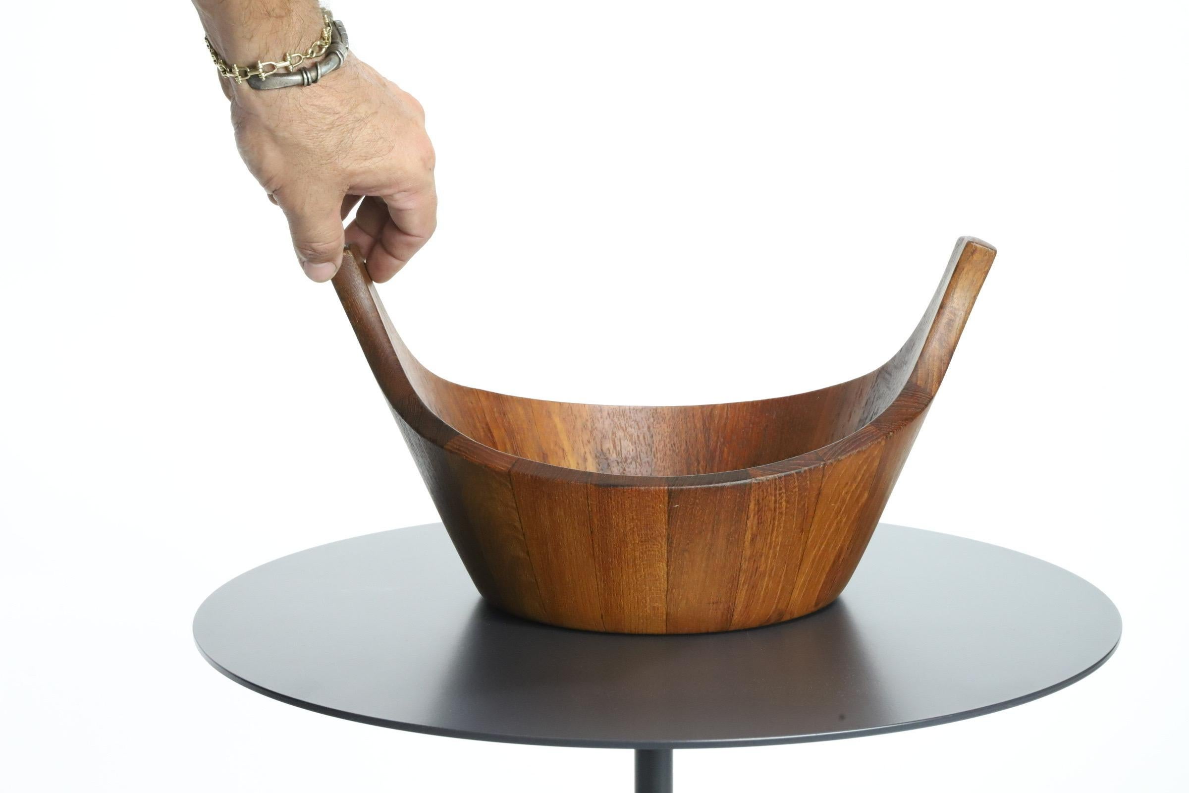 Dansk Teak Staved Viking Salad Bowl by Jens Quistgaard For Sale 1