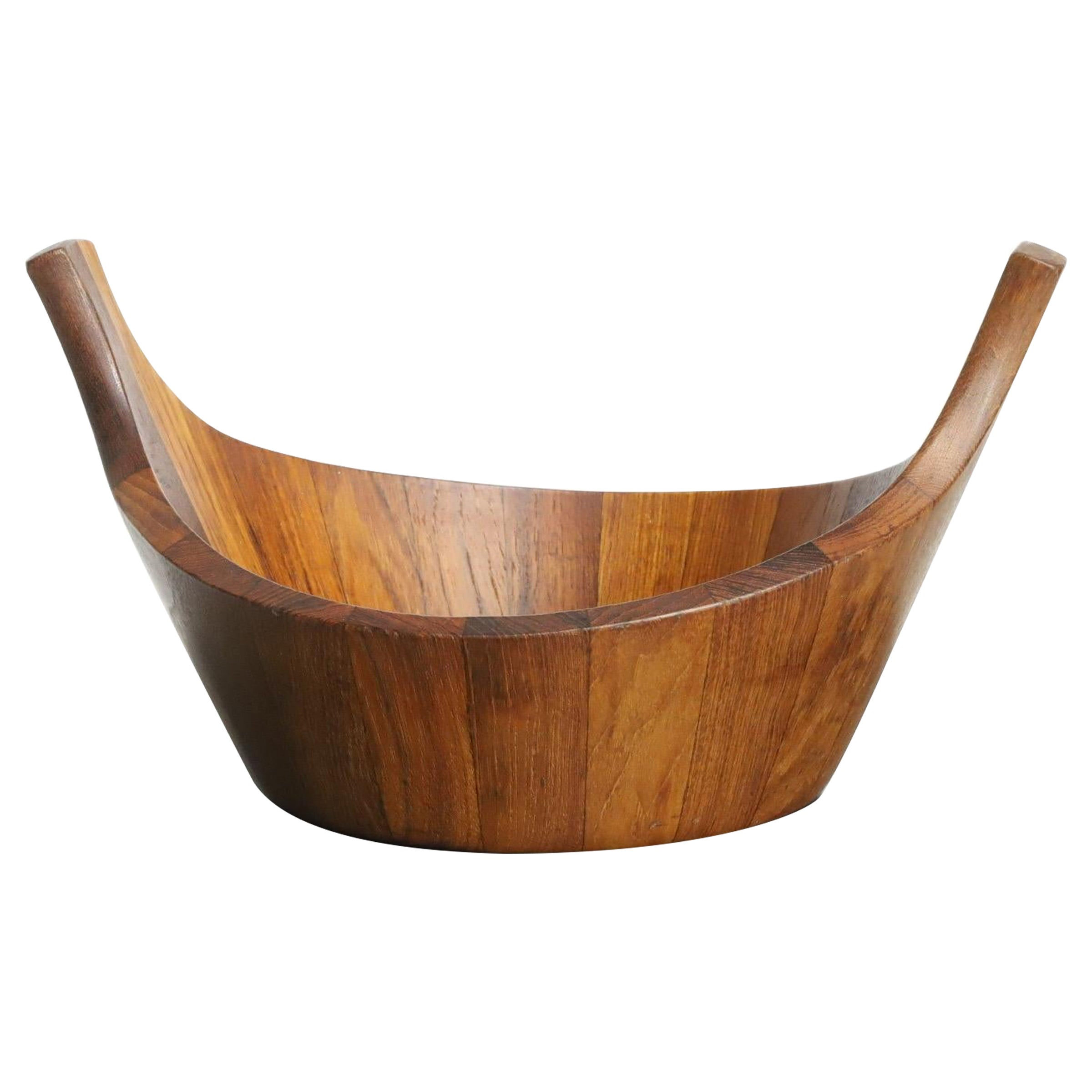 Dansk Teak Staved Viking Salad Bowl by Jens Quistgaard