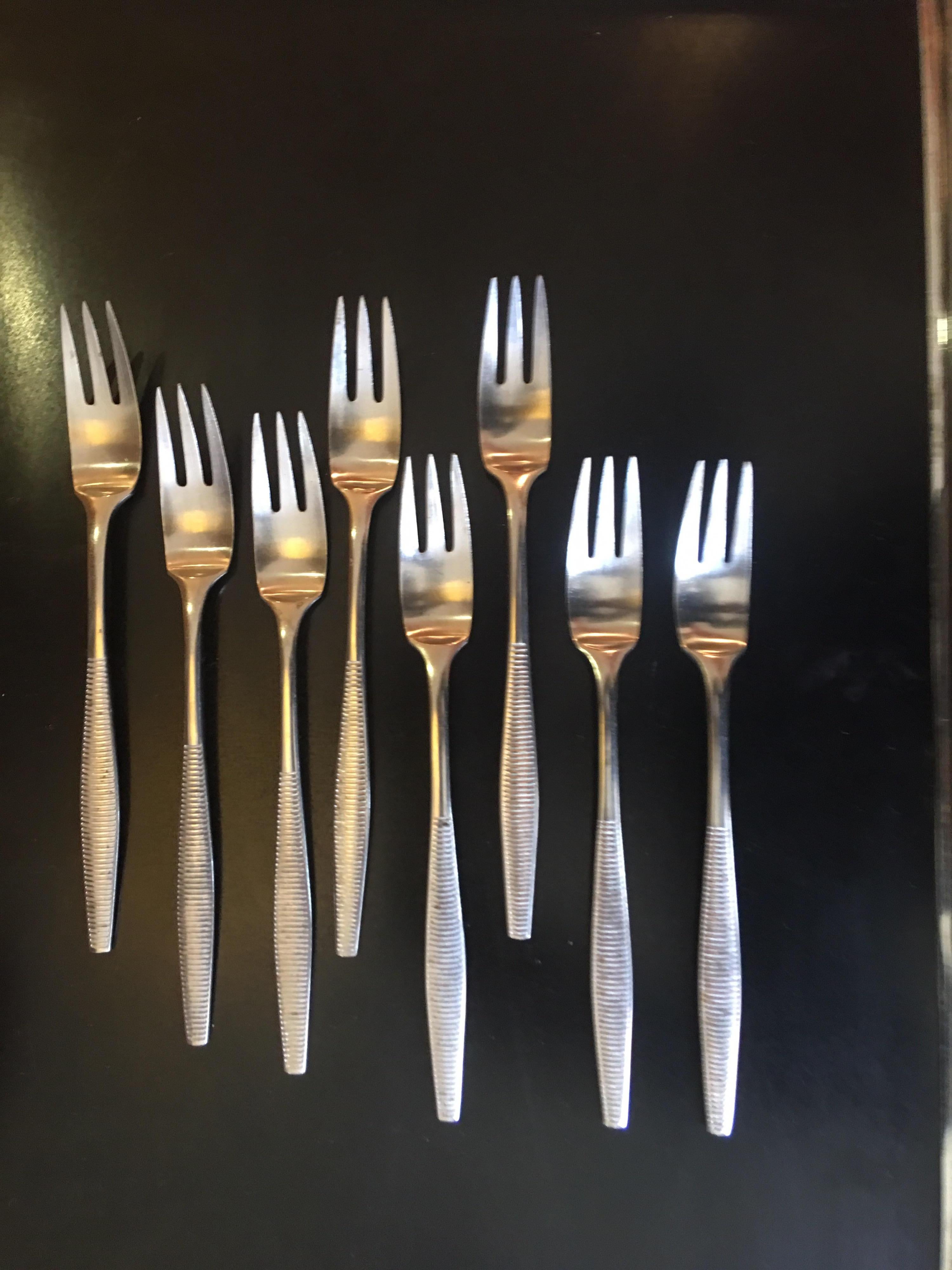 Mid-Century Modern Dansk Variation 6 Service for 8 Stainless 50 Pieces