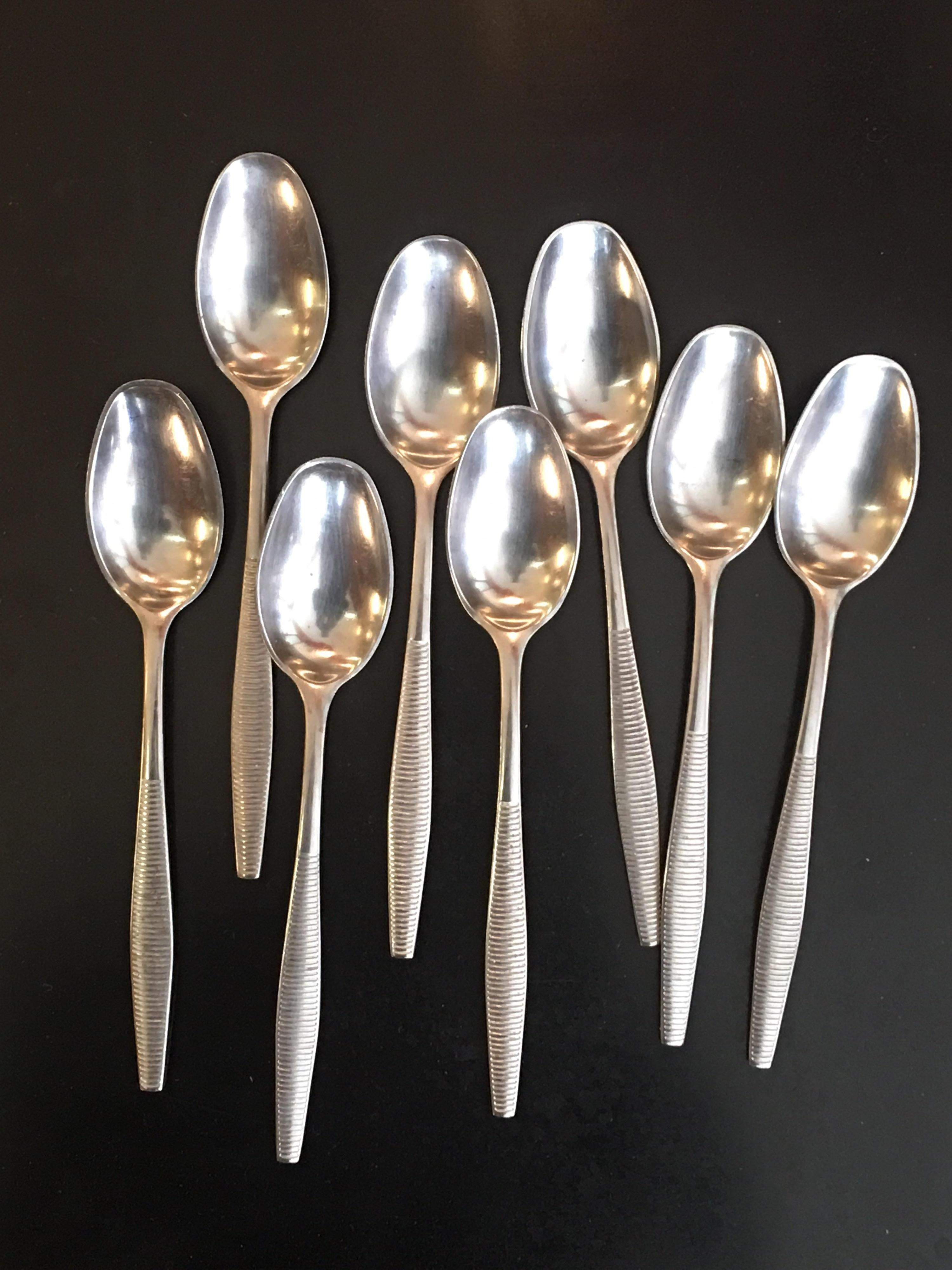 Mid-20th Century Dansk Variation 6 Service for 8 Stainless 50 Pieces