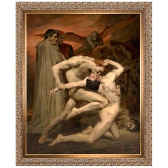 Dante and Virgil, after Oil Painting by French Artist William-Adolphe Bouguereau