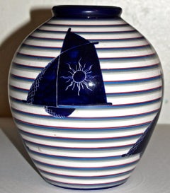 Dante Baldelli e Corrado Cagli in un vaso/lampada in stile "fascista" di Ponti