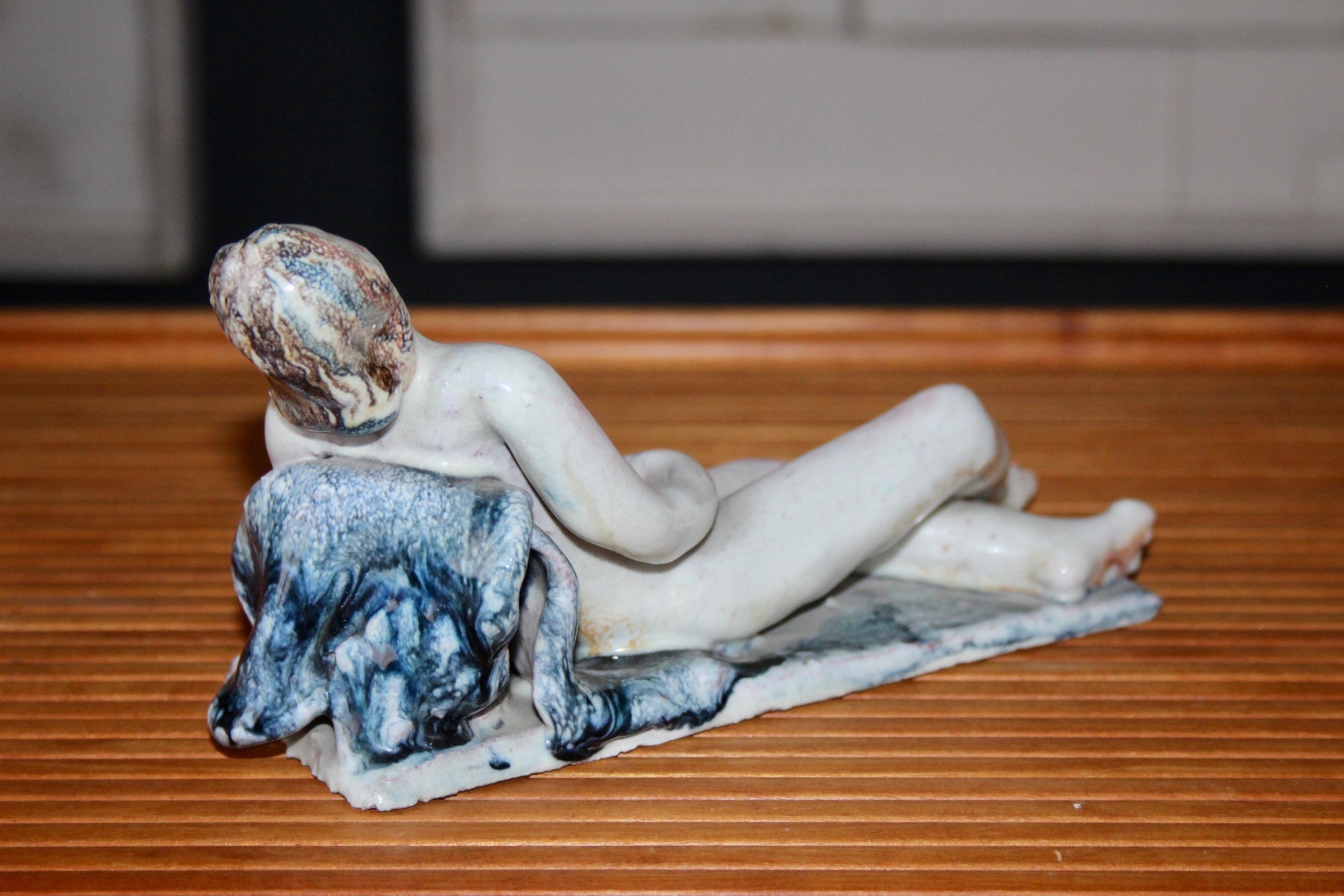 Escultura de cerámica de Dante Morozzi fechada en 1931 y firmada en venta 4