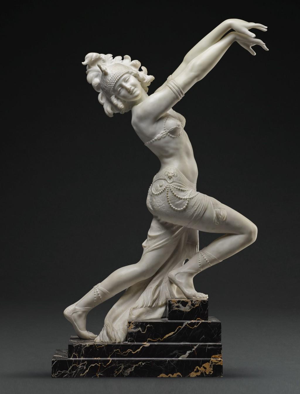 Una ballerina orientale - Sculpture Art Déco di Dante Zoi