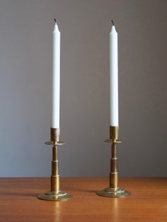 Dantorp Design, Candle Sticks, Brass, Denmark, 1960s